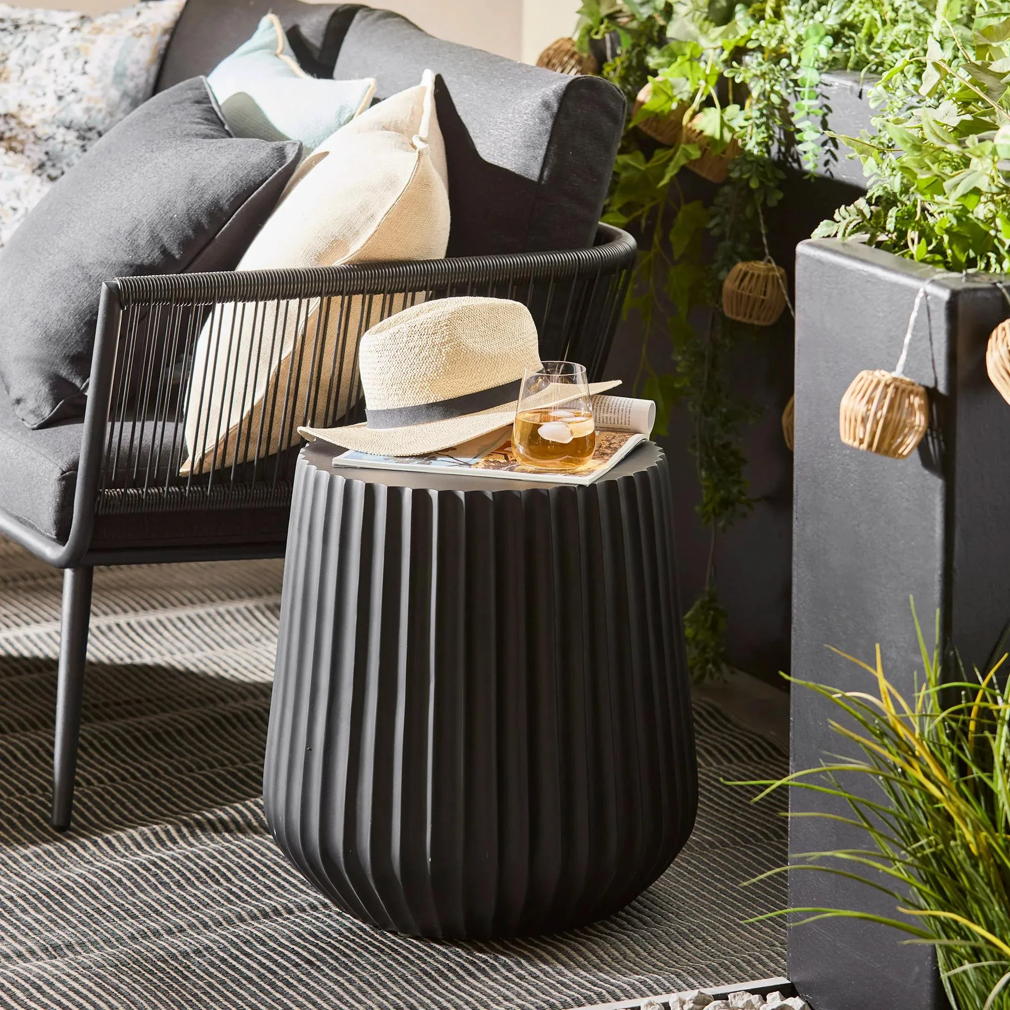 LED Taupe Outdoor String Lights - Image 6