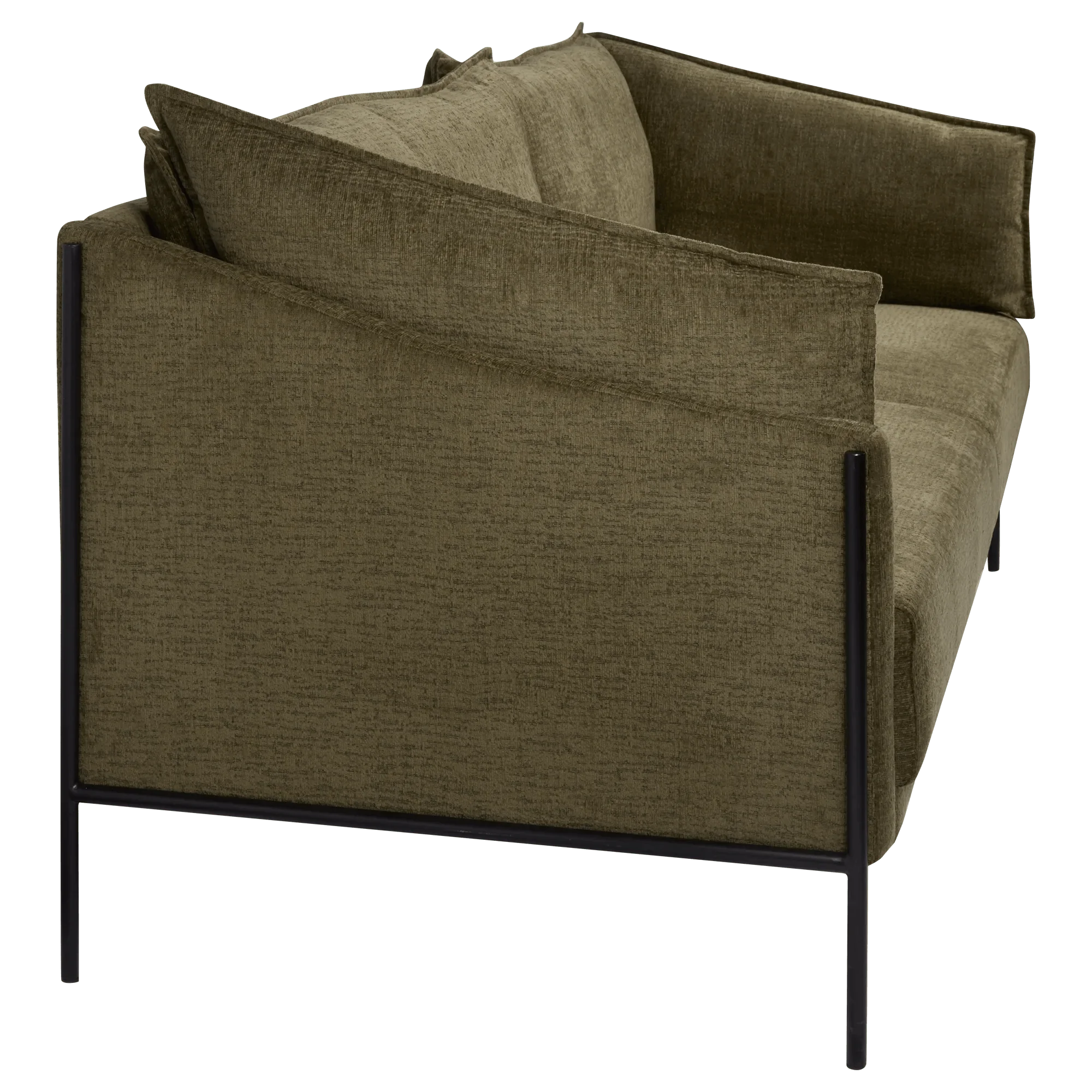 3 Seat  Green Sofa - Image 6