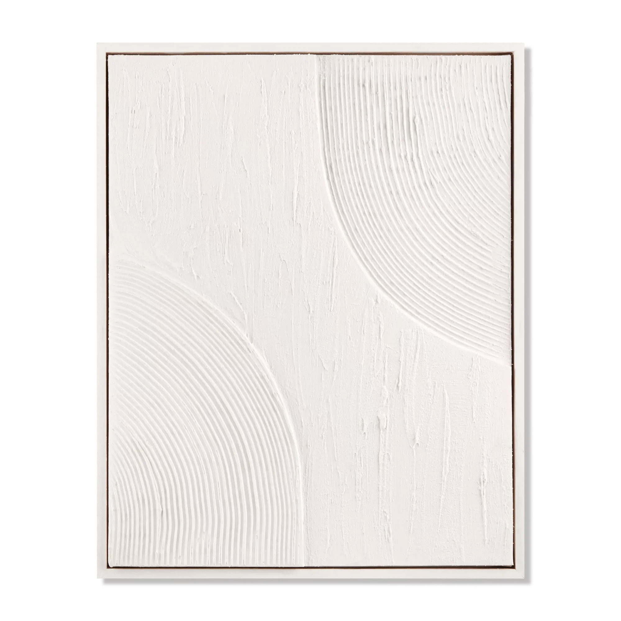 Abstract Tone-on-Tone Textured Framed Art