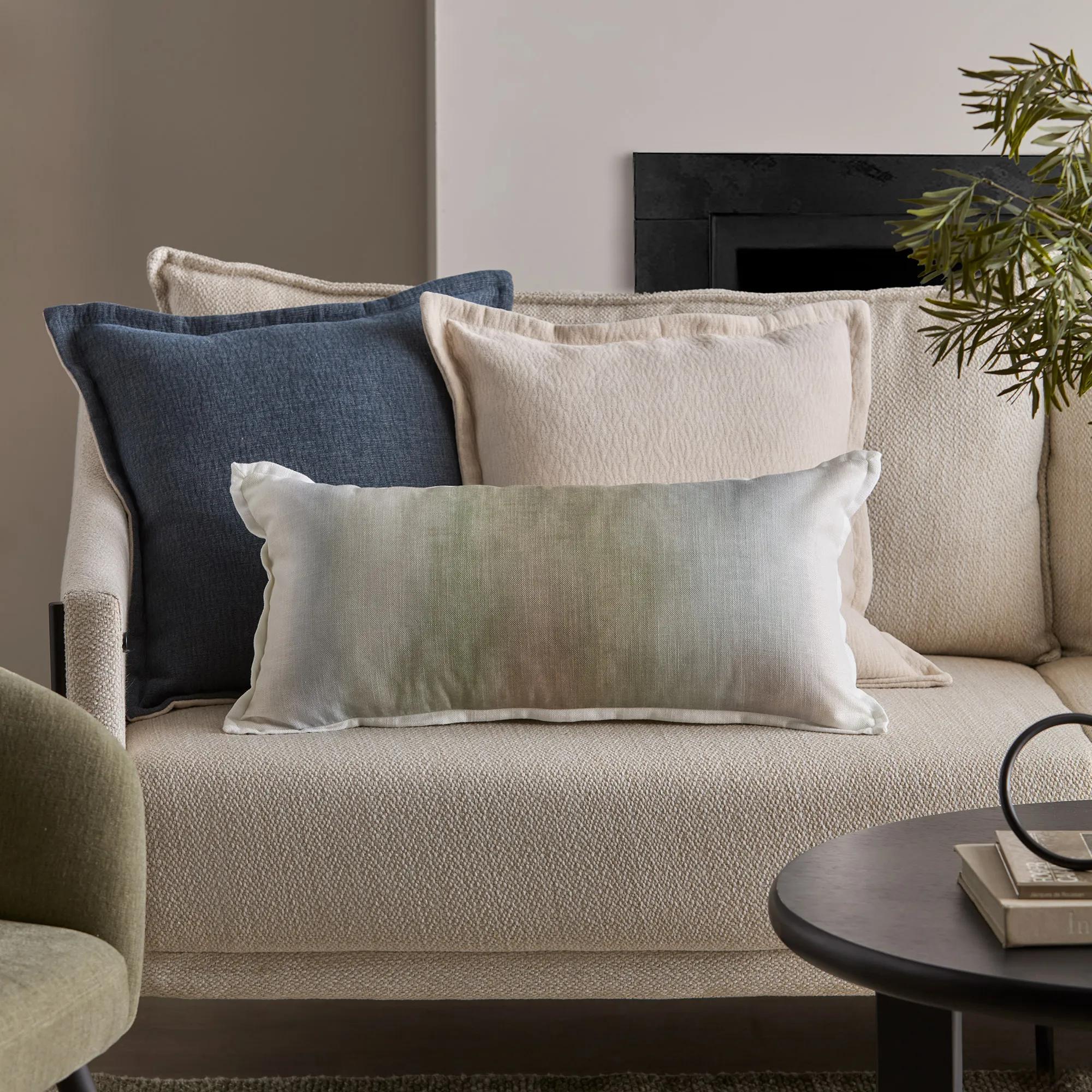 Aqua Decorative Lumbar Pillow - Image 2