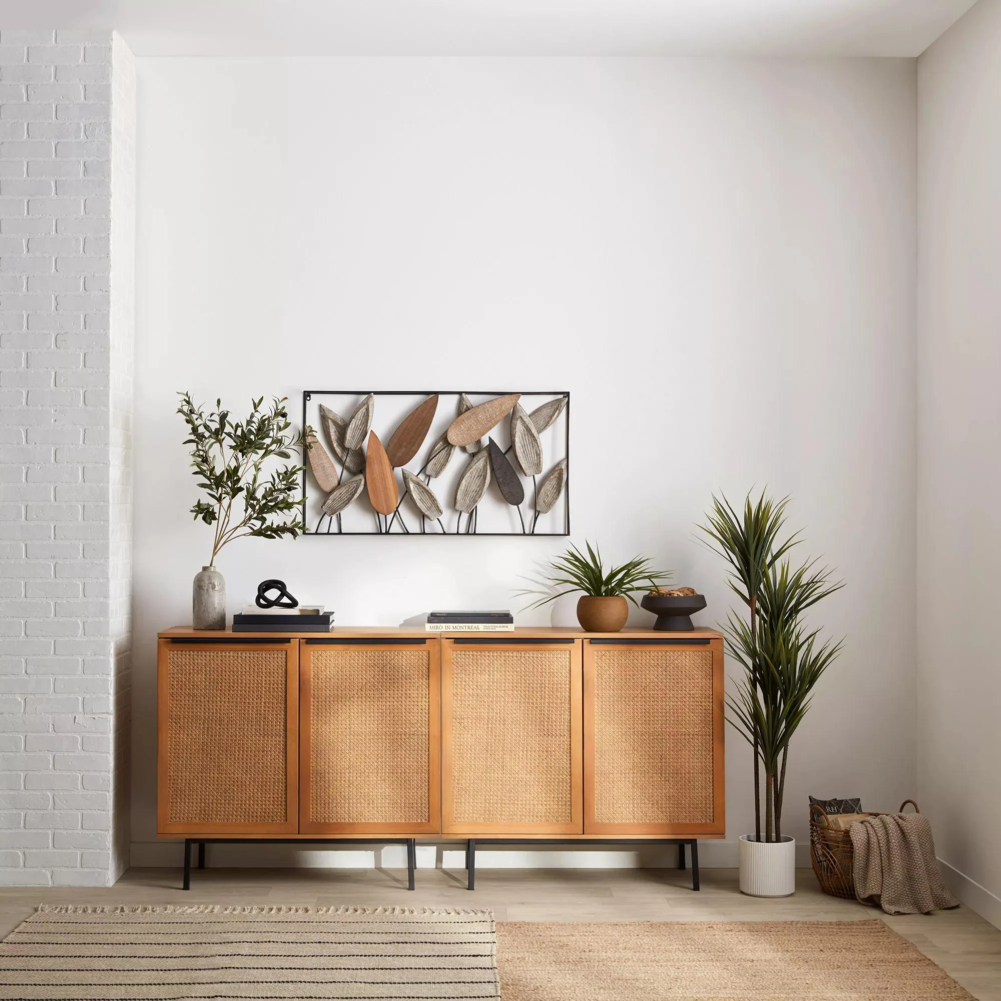 Artificial Exotic Floor Plant in White Pot - Image 3
