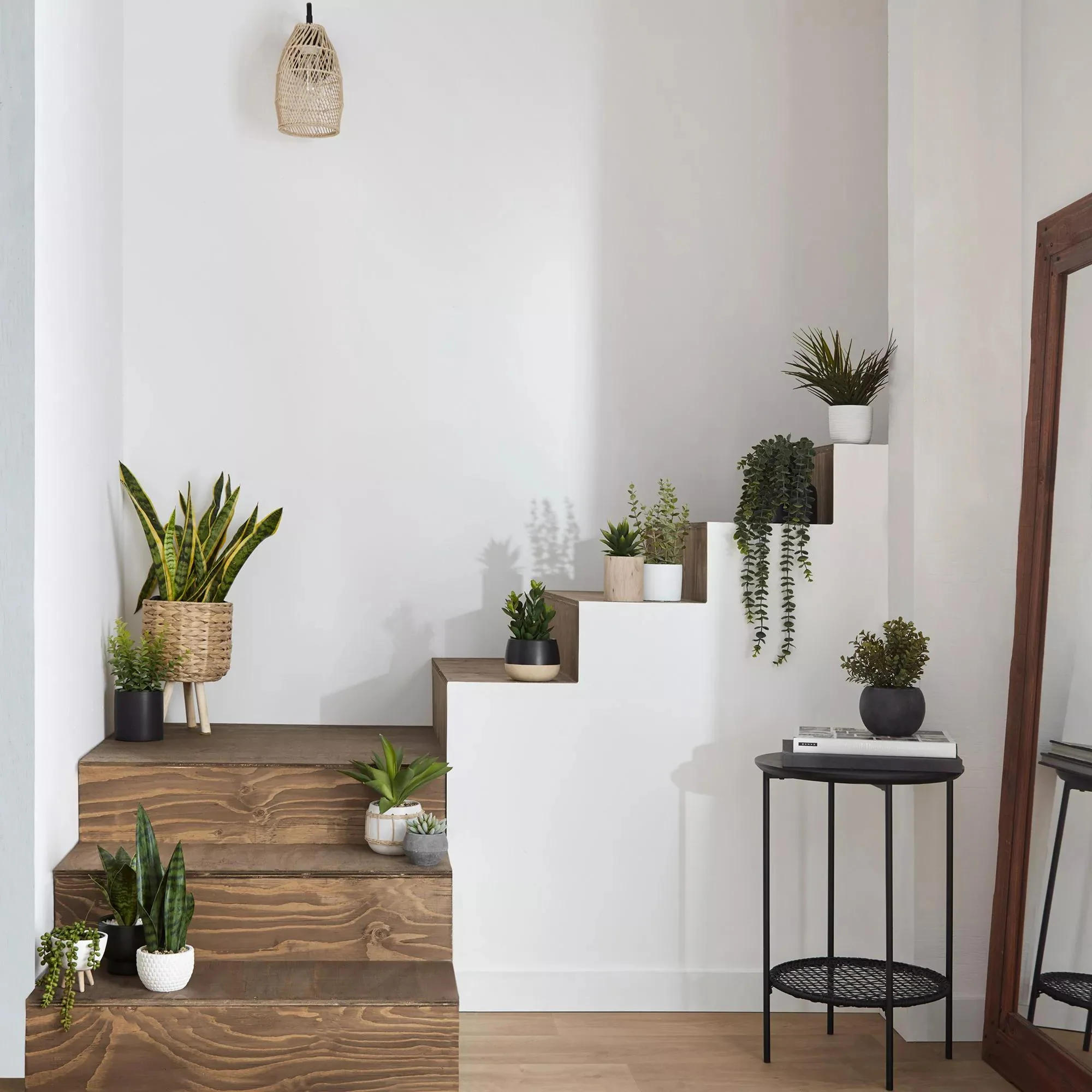 Artificial Plant in Colour-Block Pot - Image 3