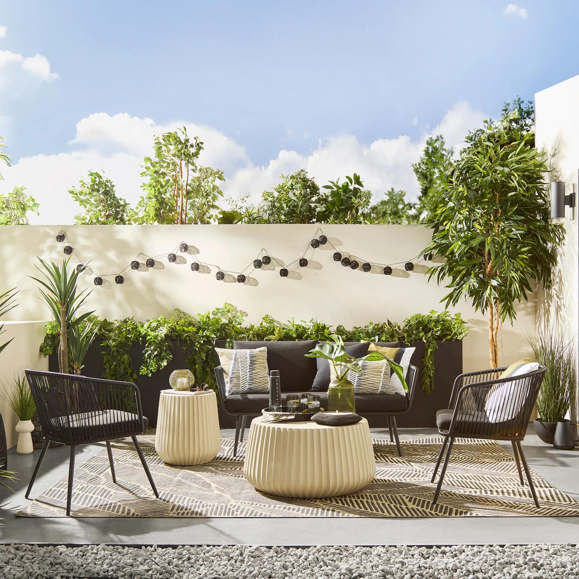 Black outdoor rope chair - Image 7