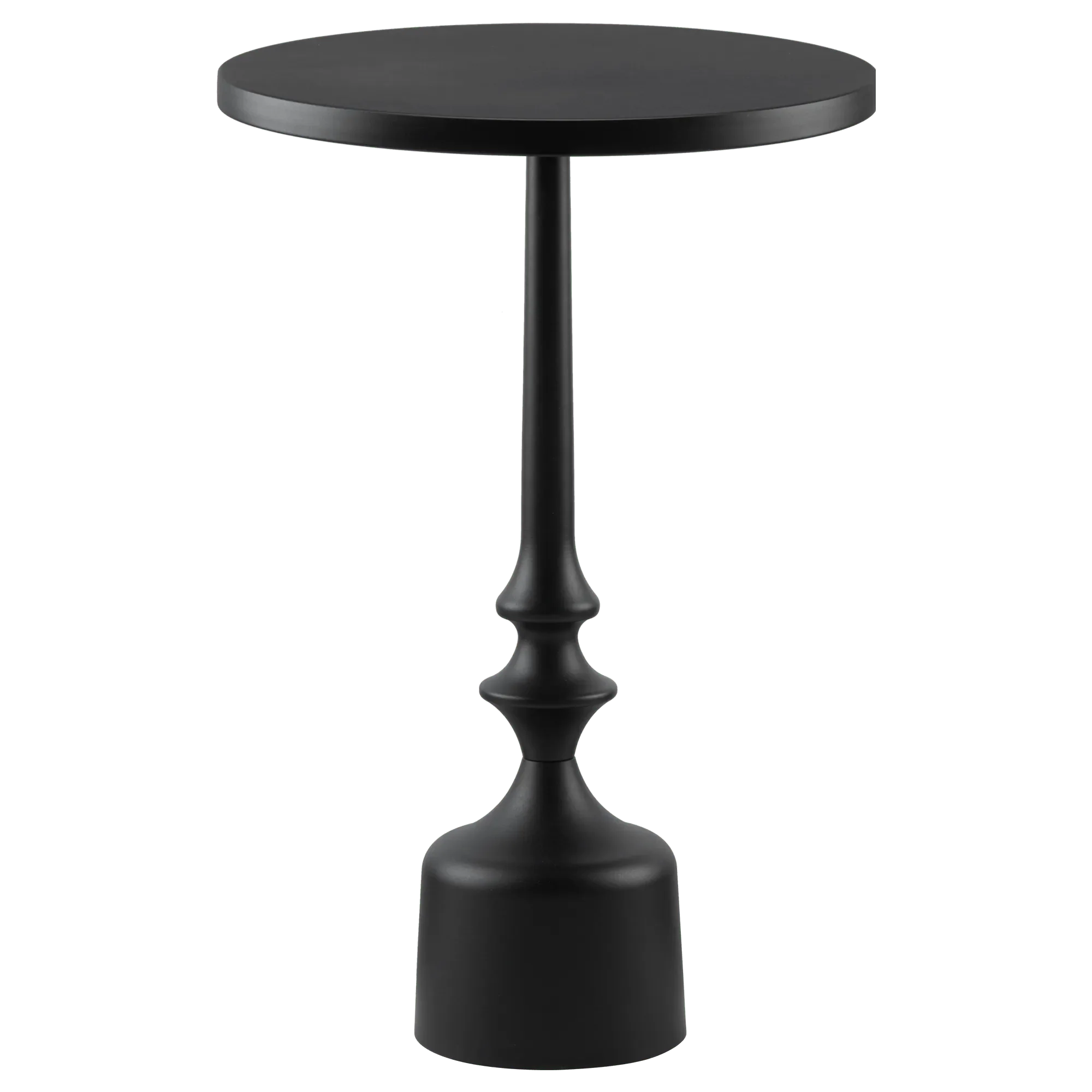 Black Round Side Table