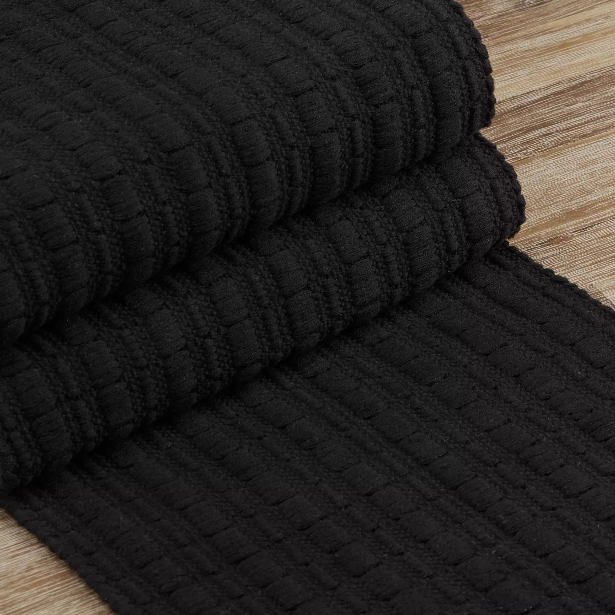 Black Table Runner