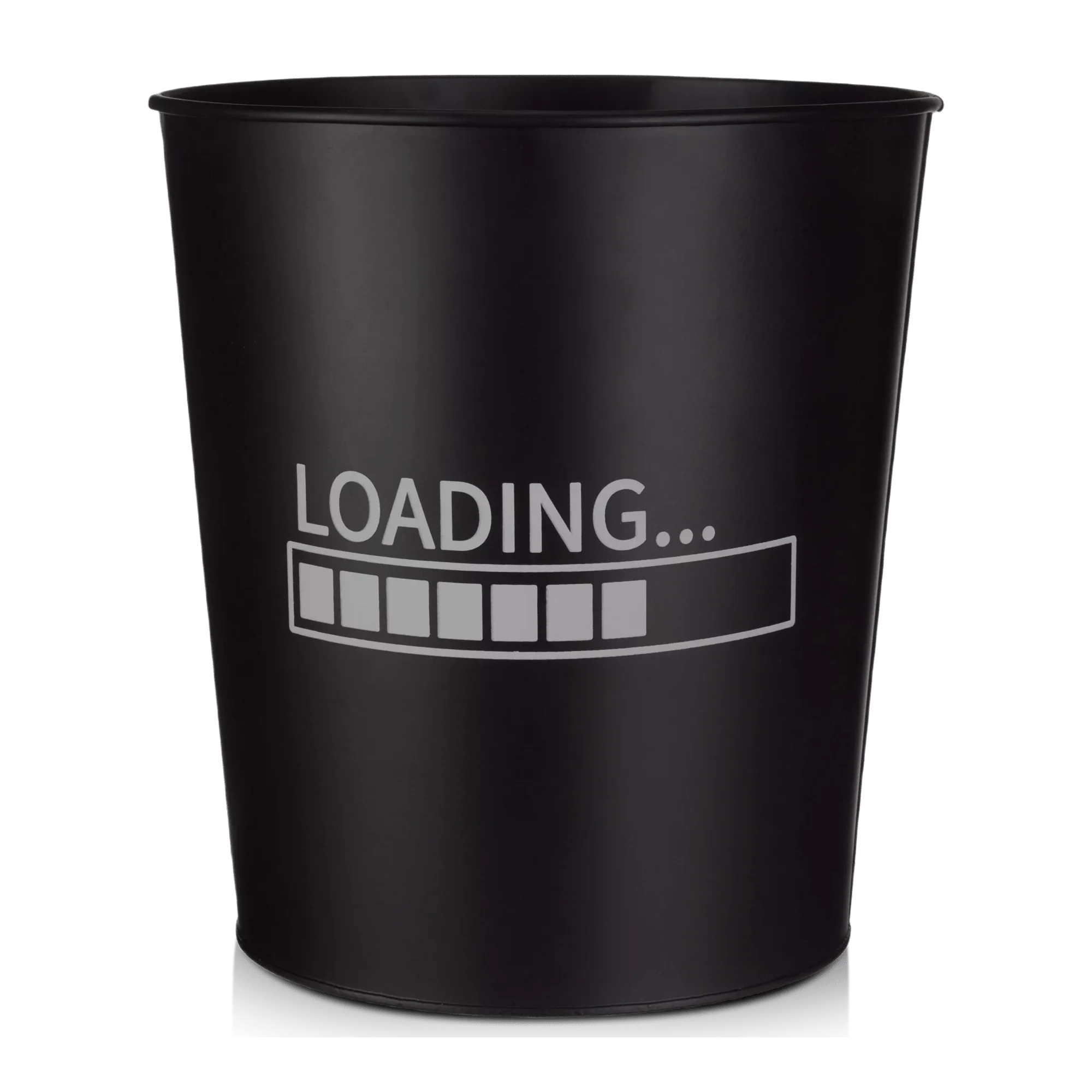 Black Waste Bin with Game Loading Print - Image 2