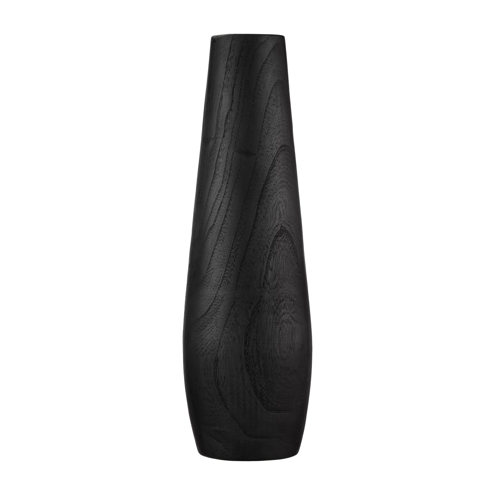 Black Wood Floor Vase
