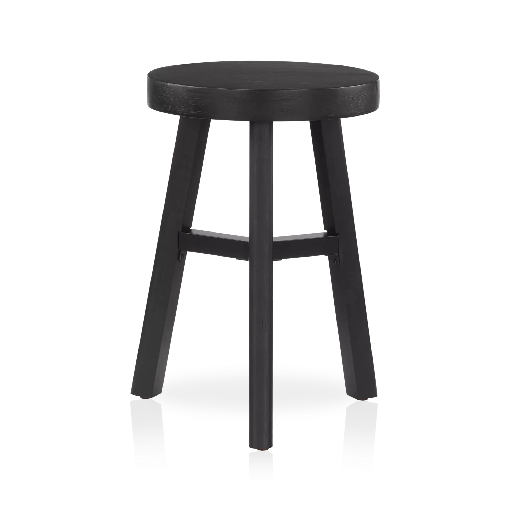 Black Wood Stool
