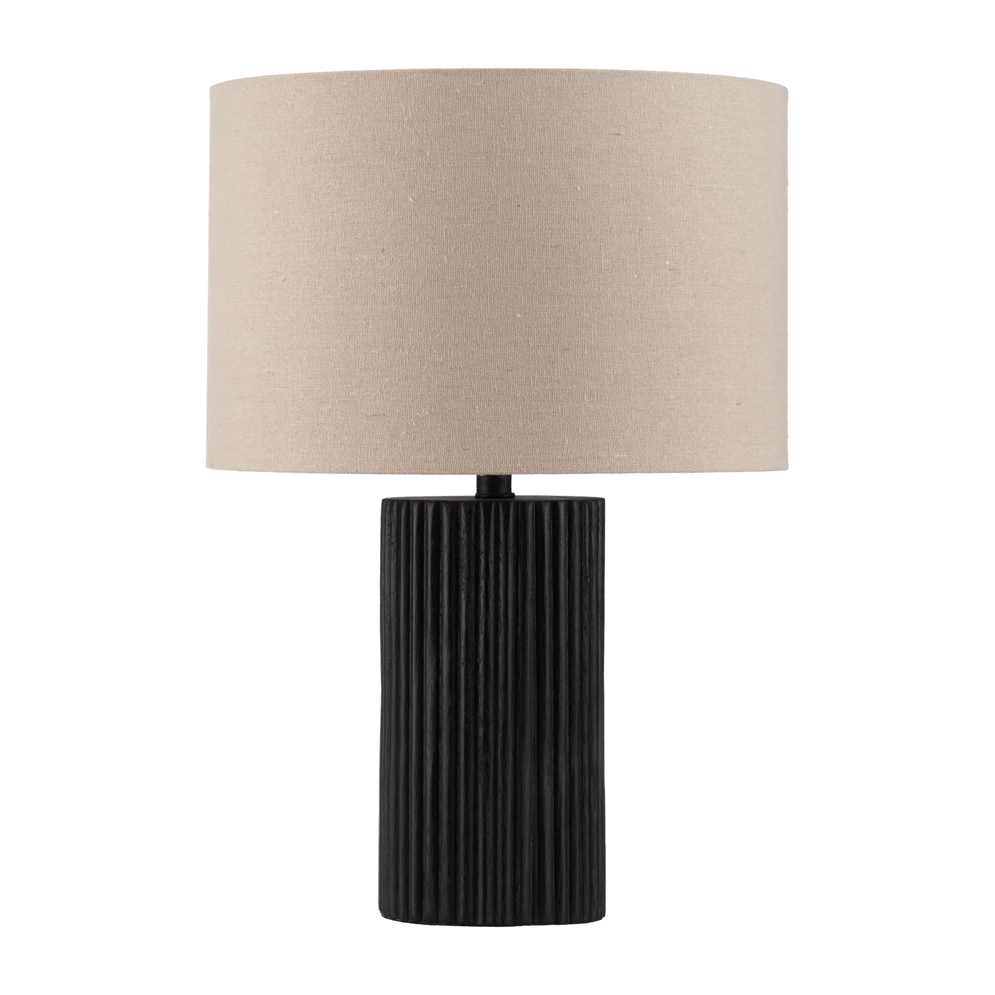 Black Wood Table Lamp