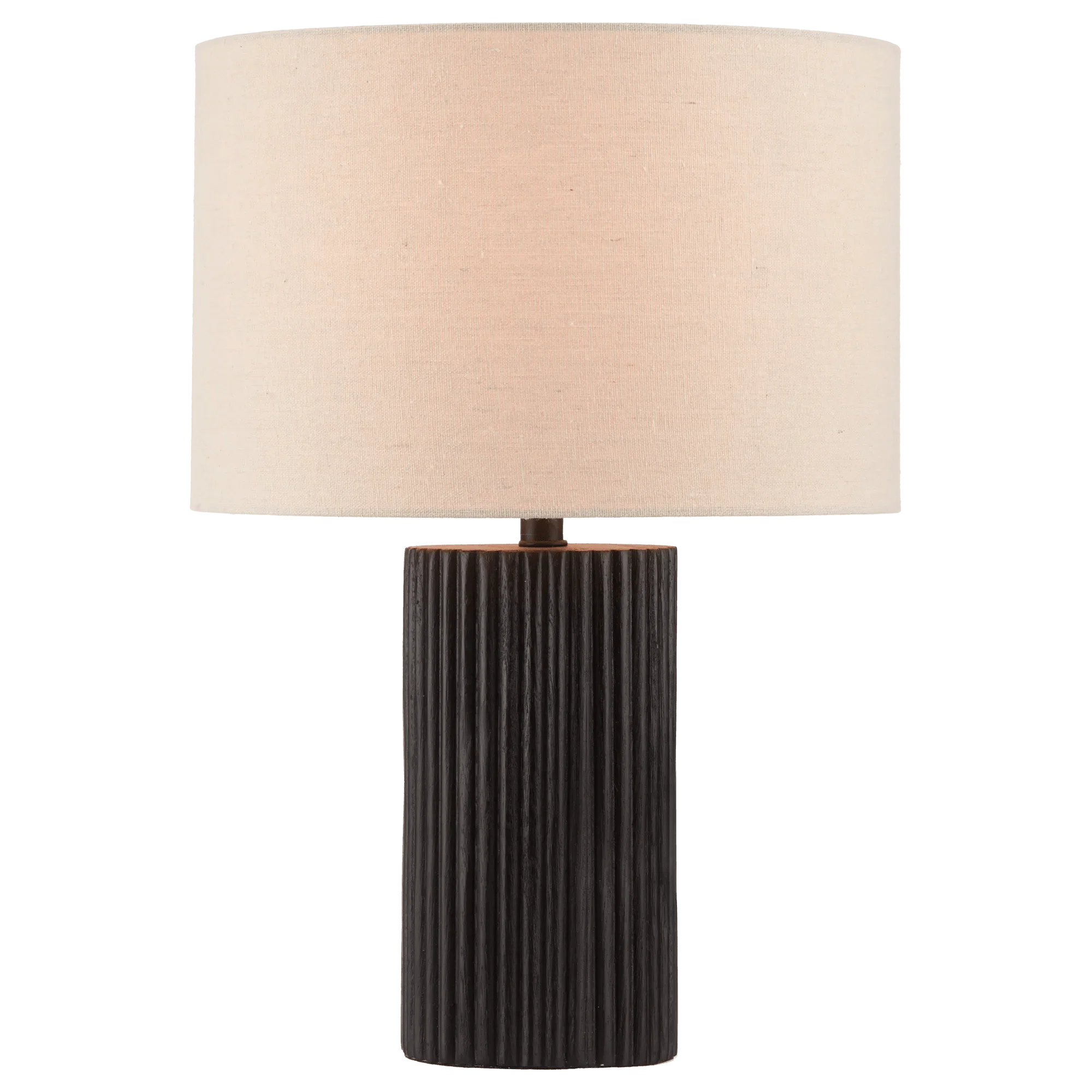 Black Wood Table Lamp - Image 2