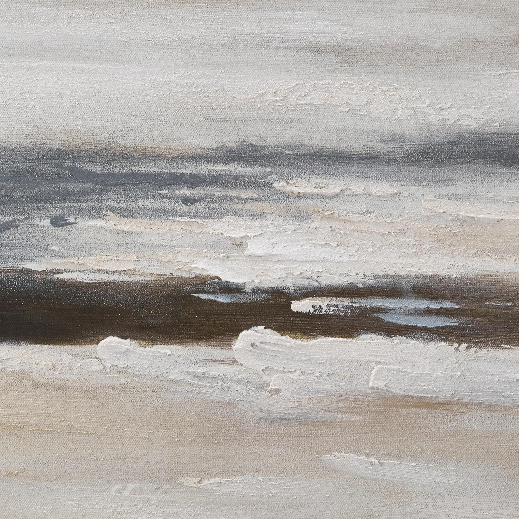 Blue Abstract Oil Painting - Image 2