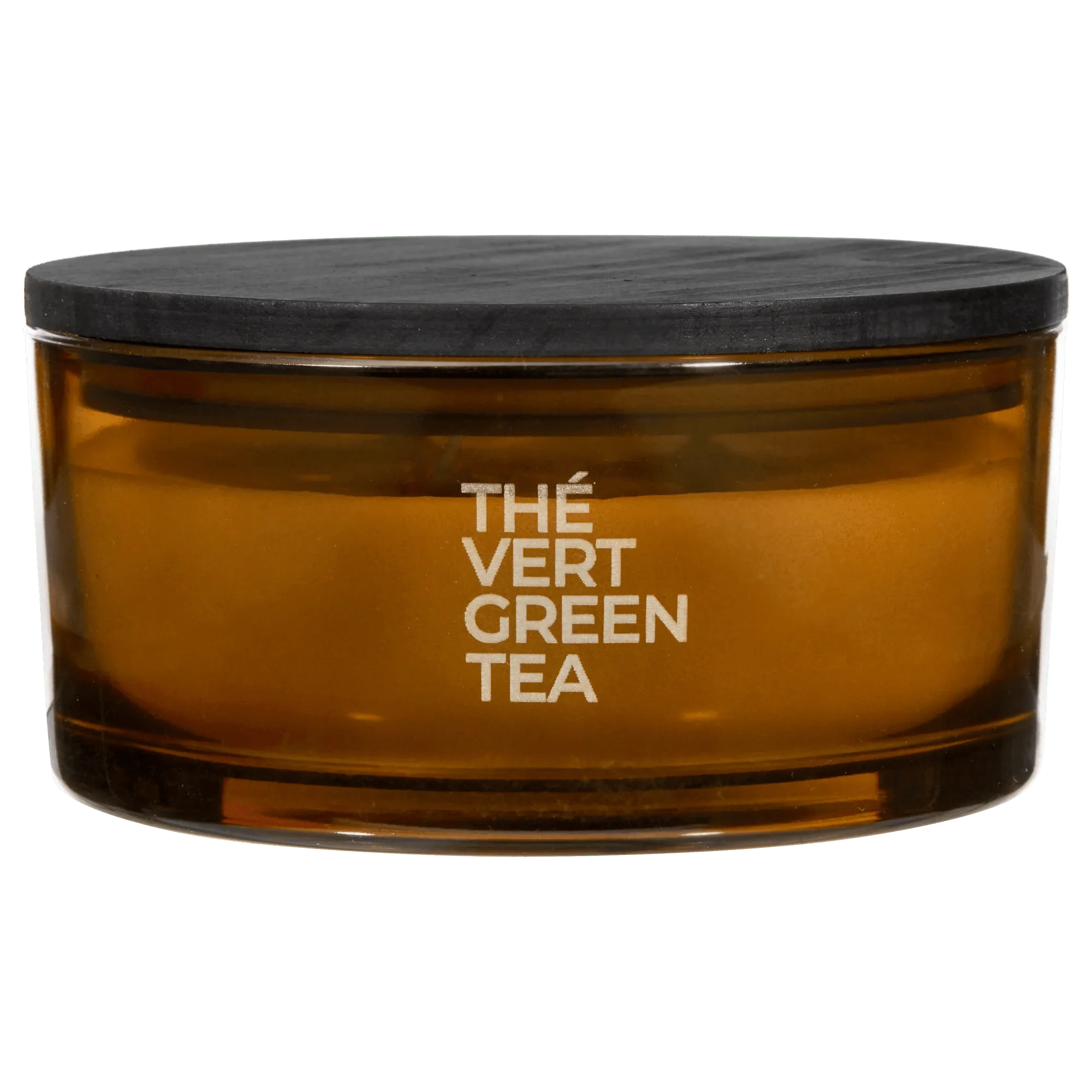 Bouclair Green Tea Candle with Wooden Lid