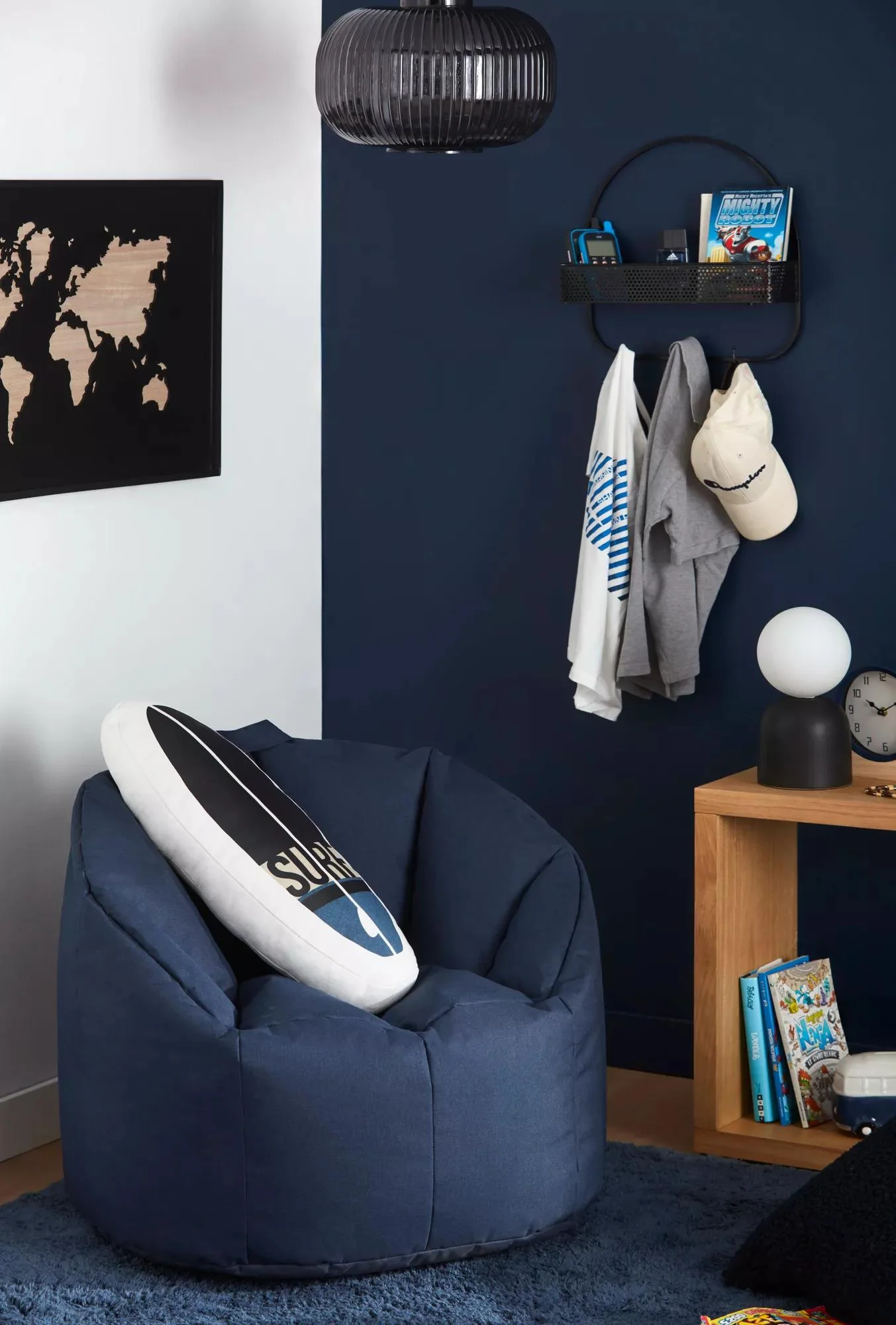 Navy Canvas Bean Bag - Image 10