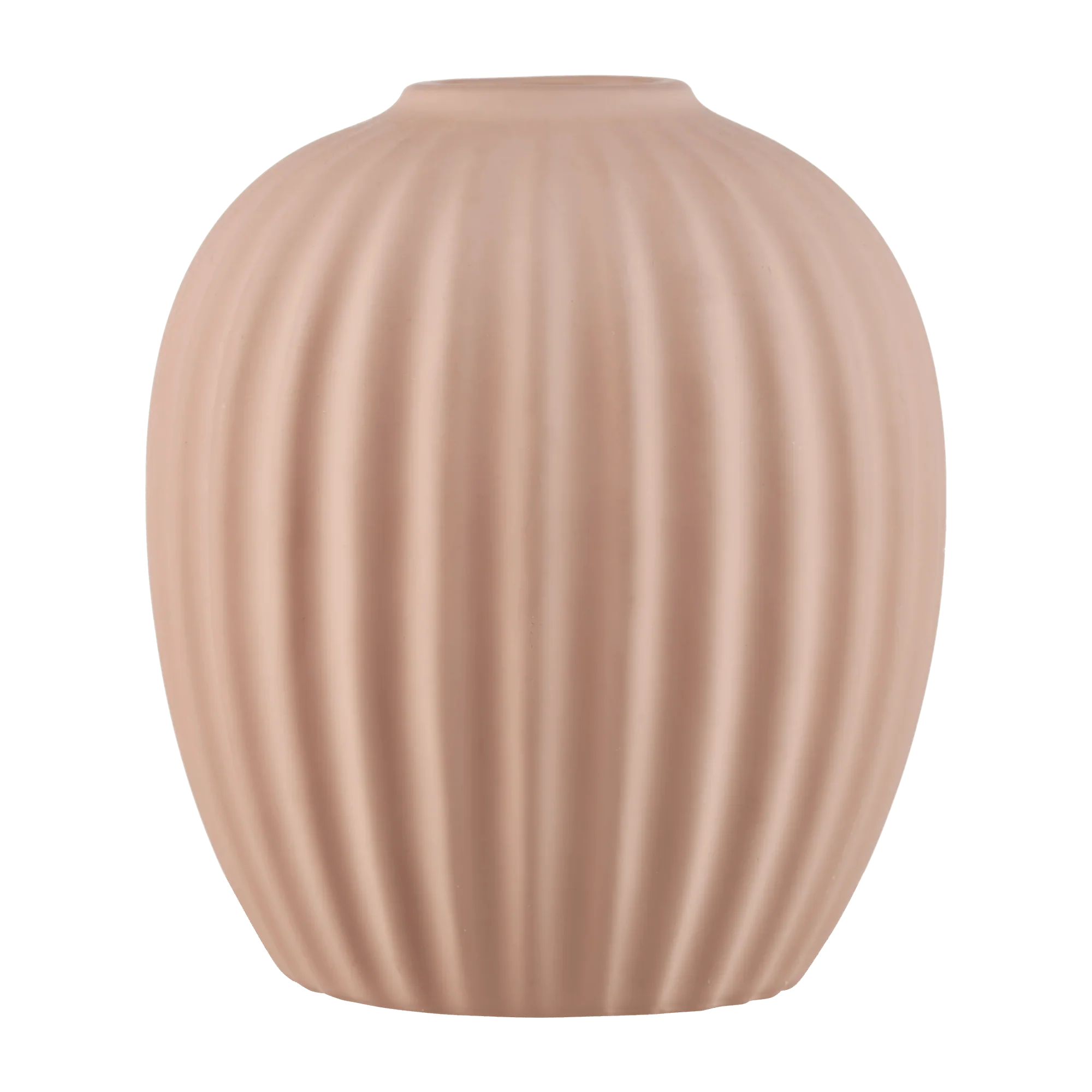 Ceramic Ribbed Table Vase