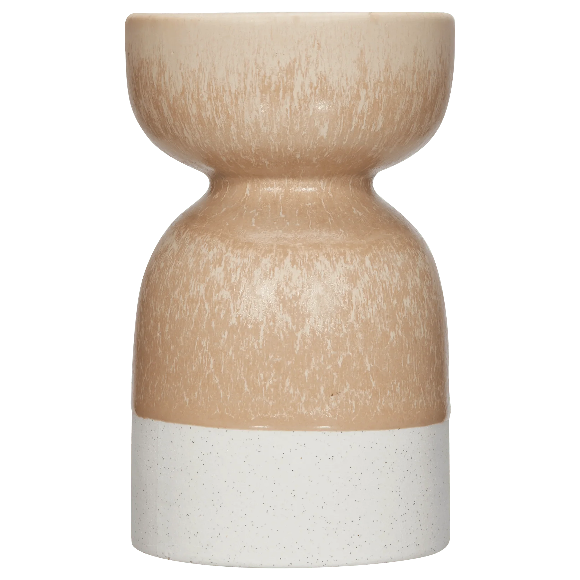 Ceramic Two Tone Pillar Candle Holder
