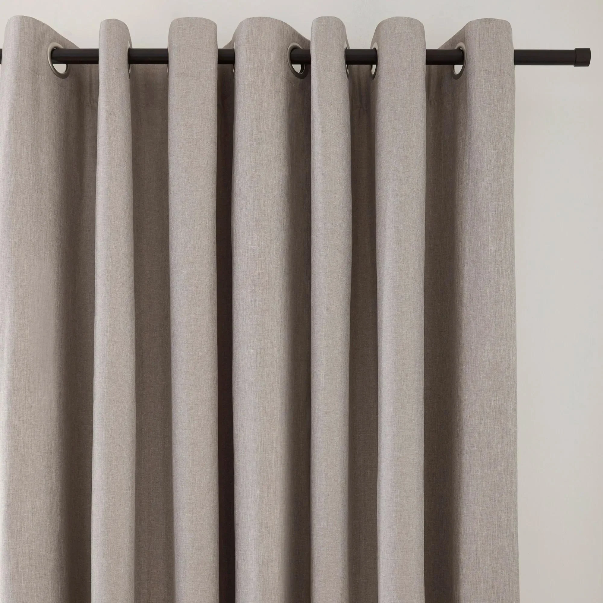 Beige Chambray Blackout Curtain - Image 9