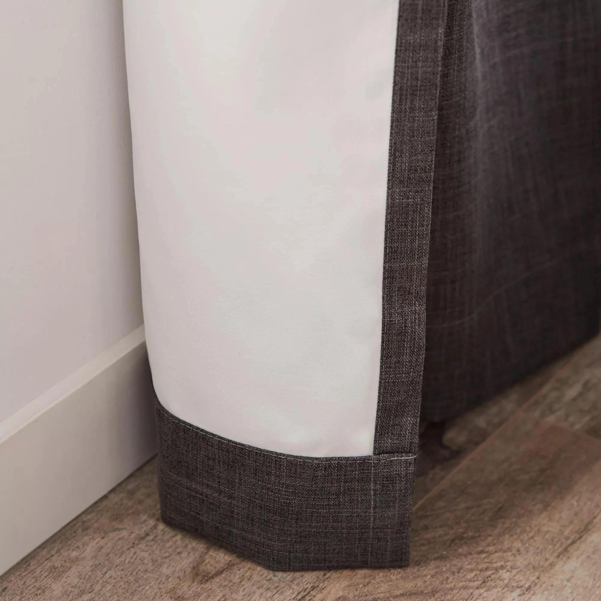 Charcoal Chita Back Tab Blackout Curtain - Image 8