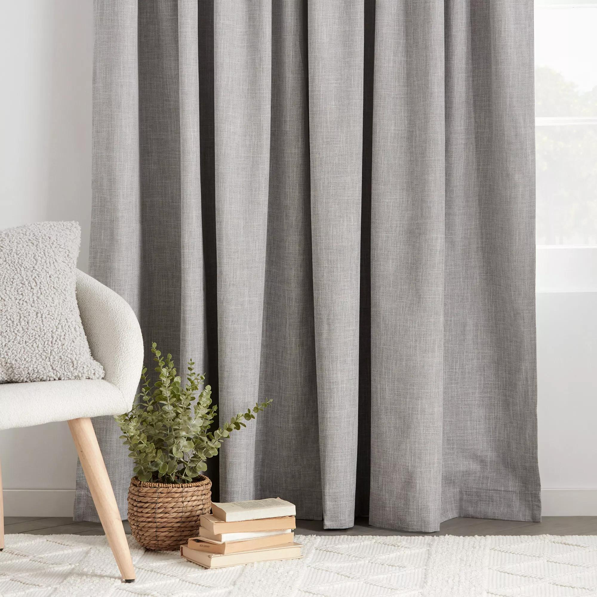 Light Grey Chita Back Tab Blackout Curtain - Image 4
