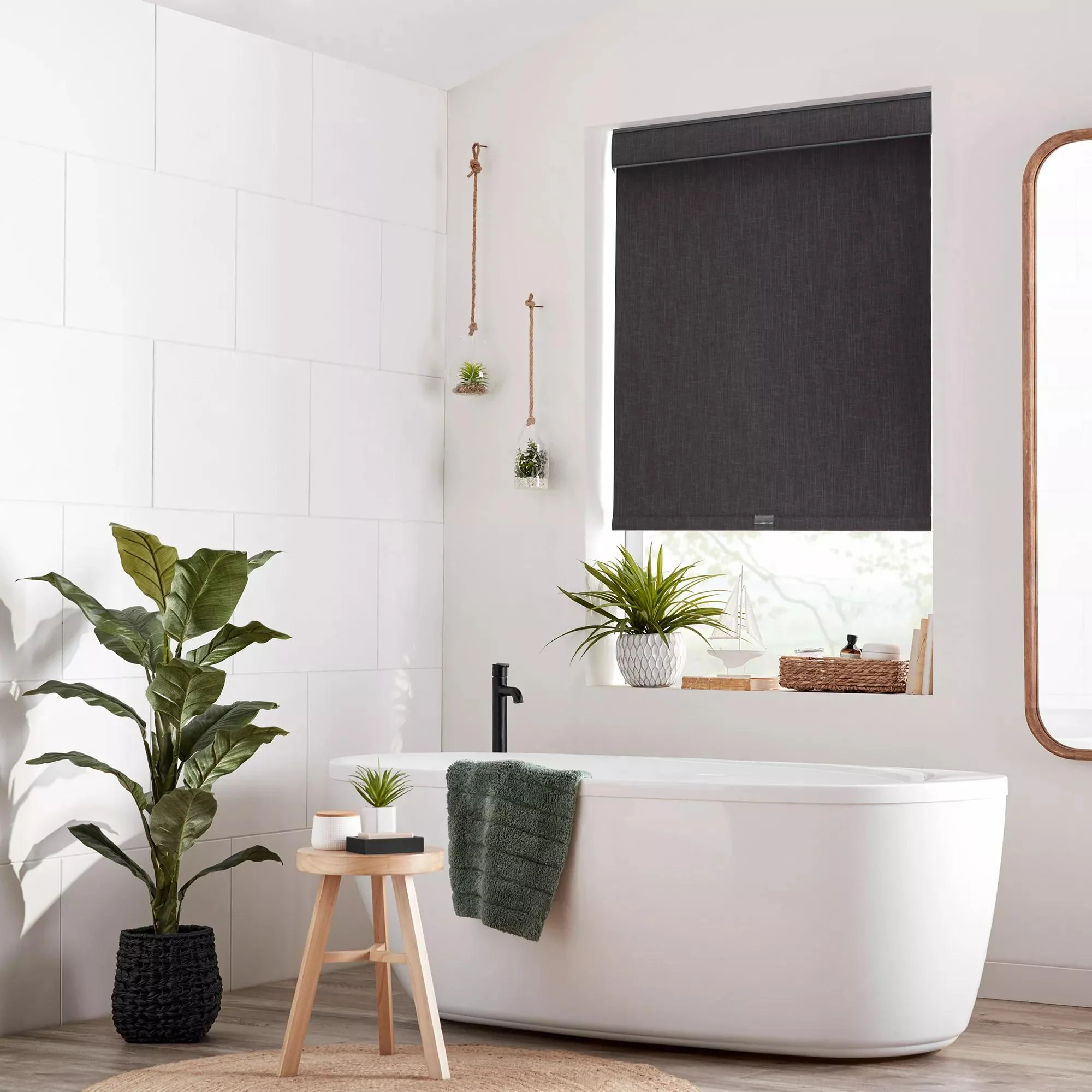 Charcoal Chita Cordless Blackout Roller Shade - Image 5