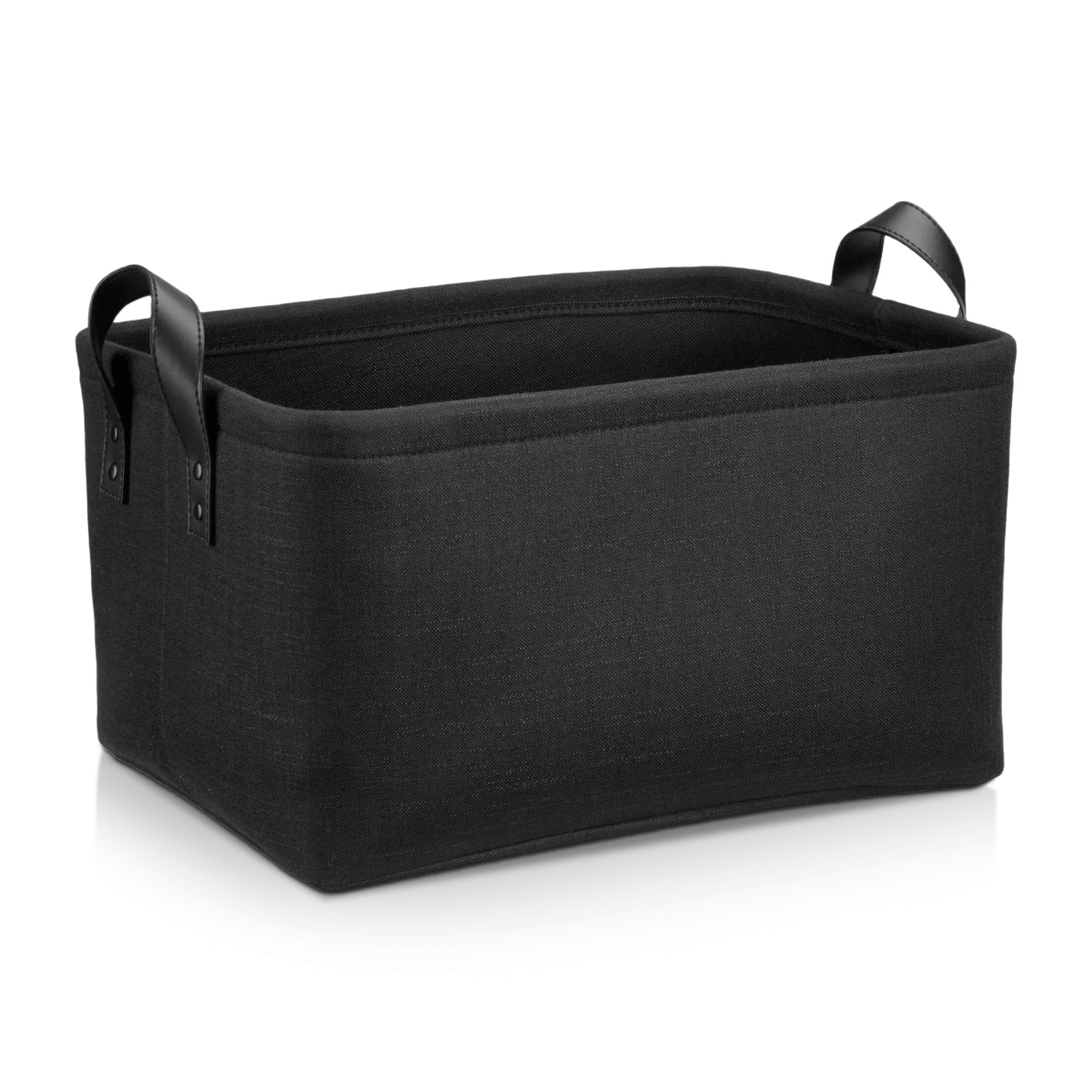 Black Chita Storage Basket with Handles