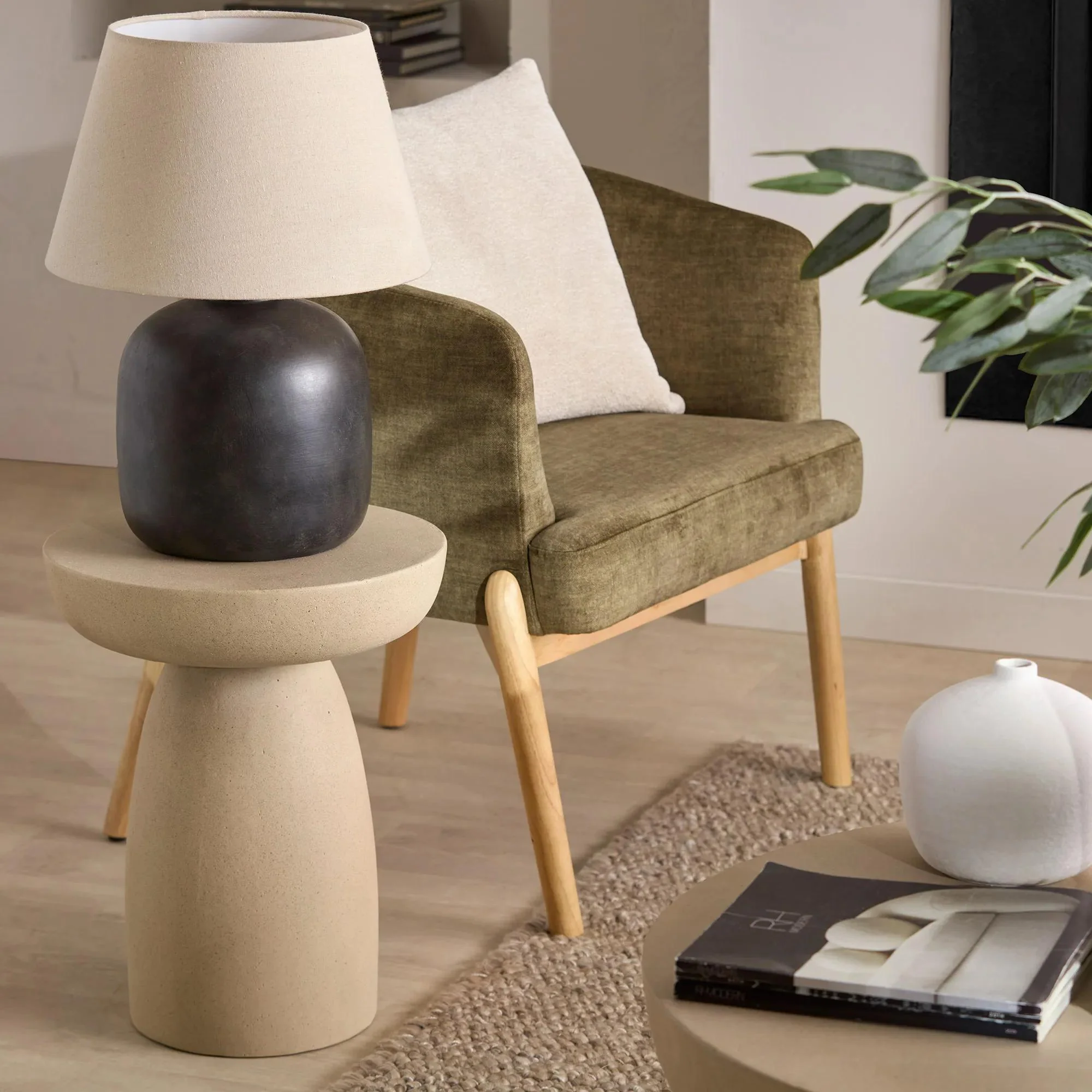 Concrete Effect Side Table - Image 4