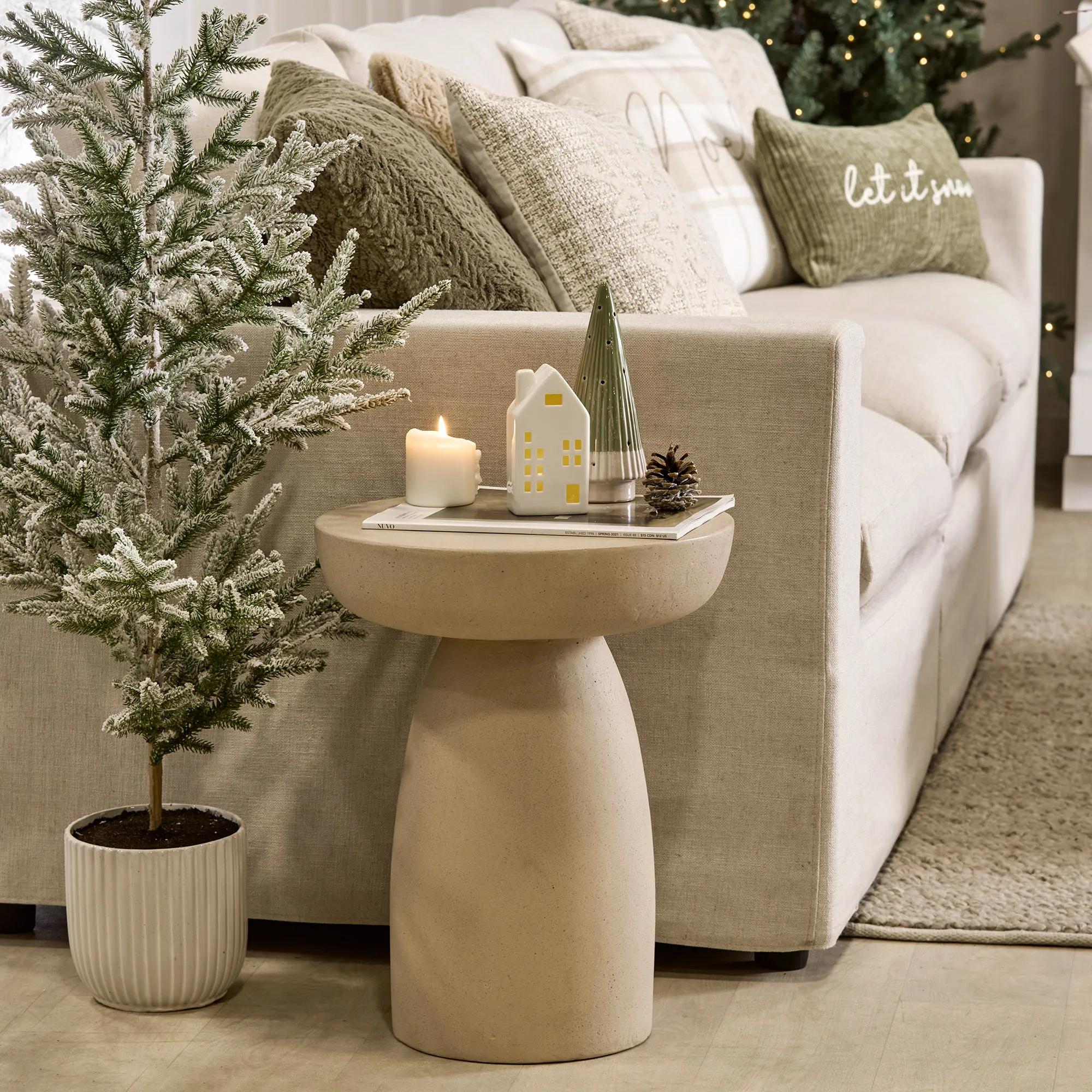 Concrete Effect Side Table - Image 7