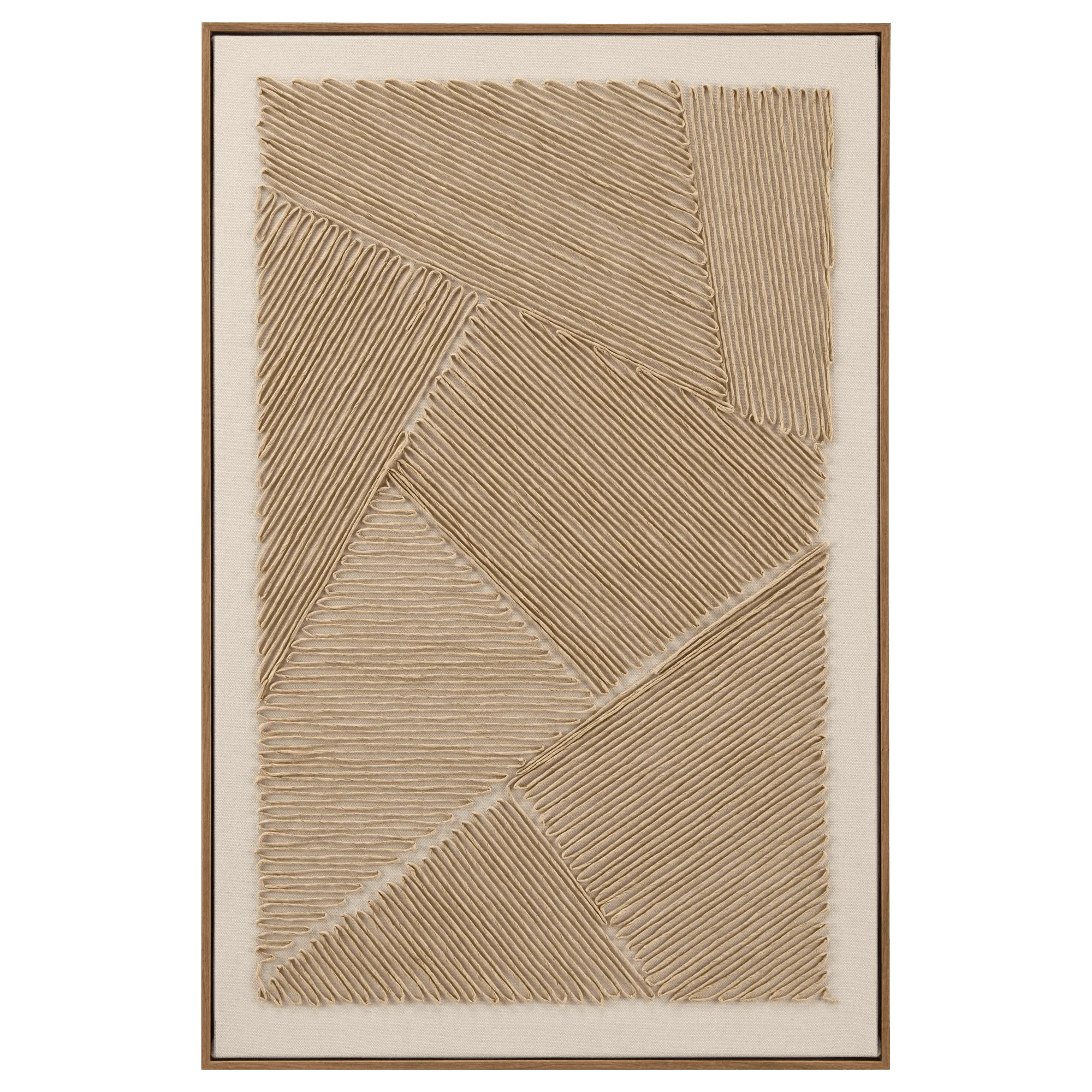 Corded Abstract Framed Art