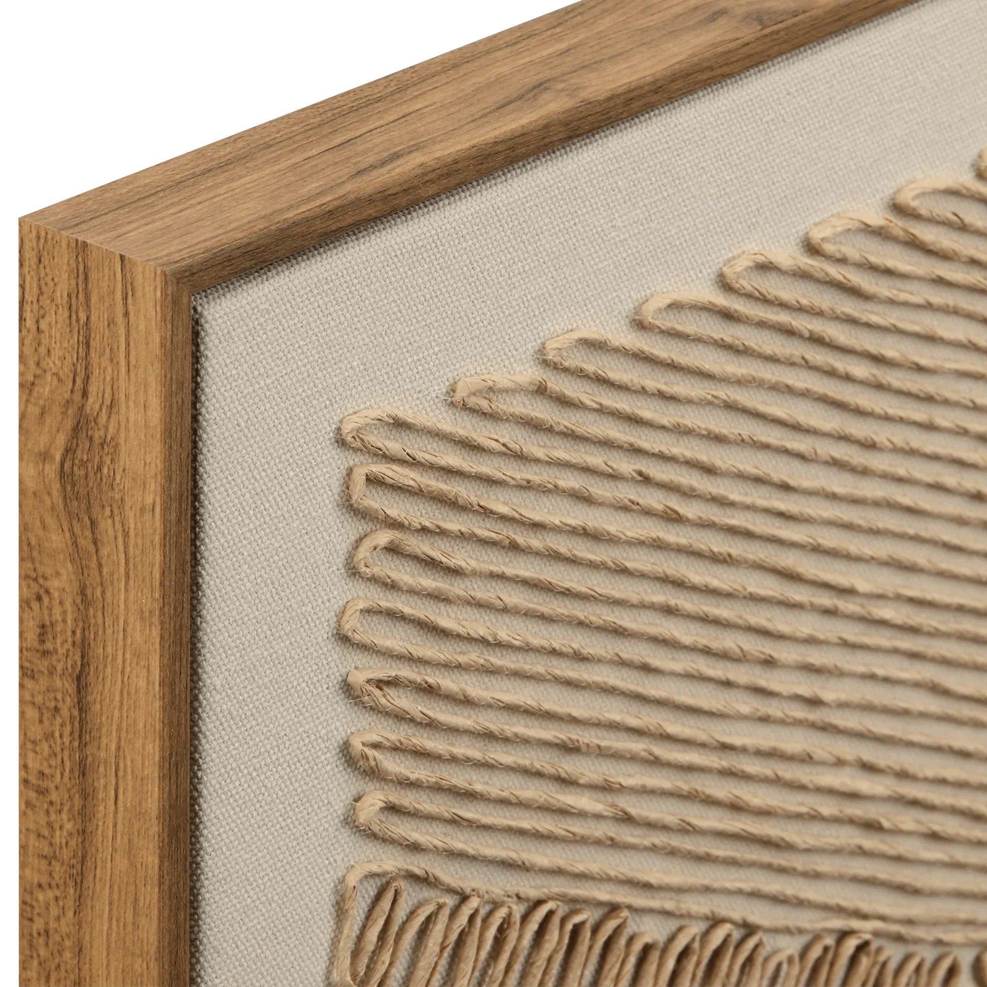 Corded Abstract Framed Art - Image 2