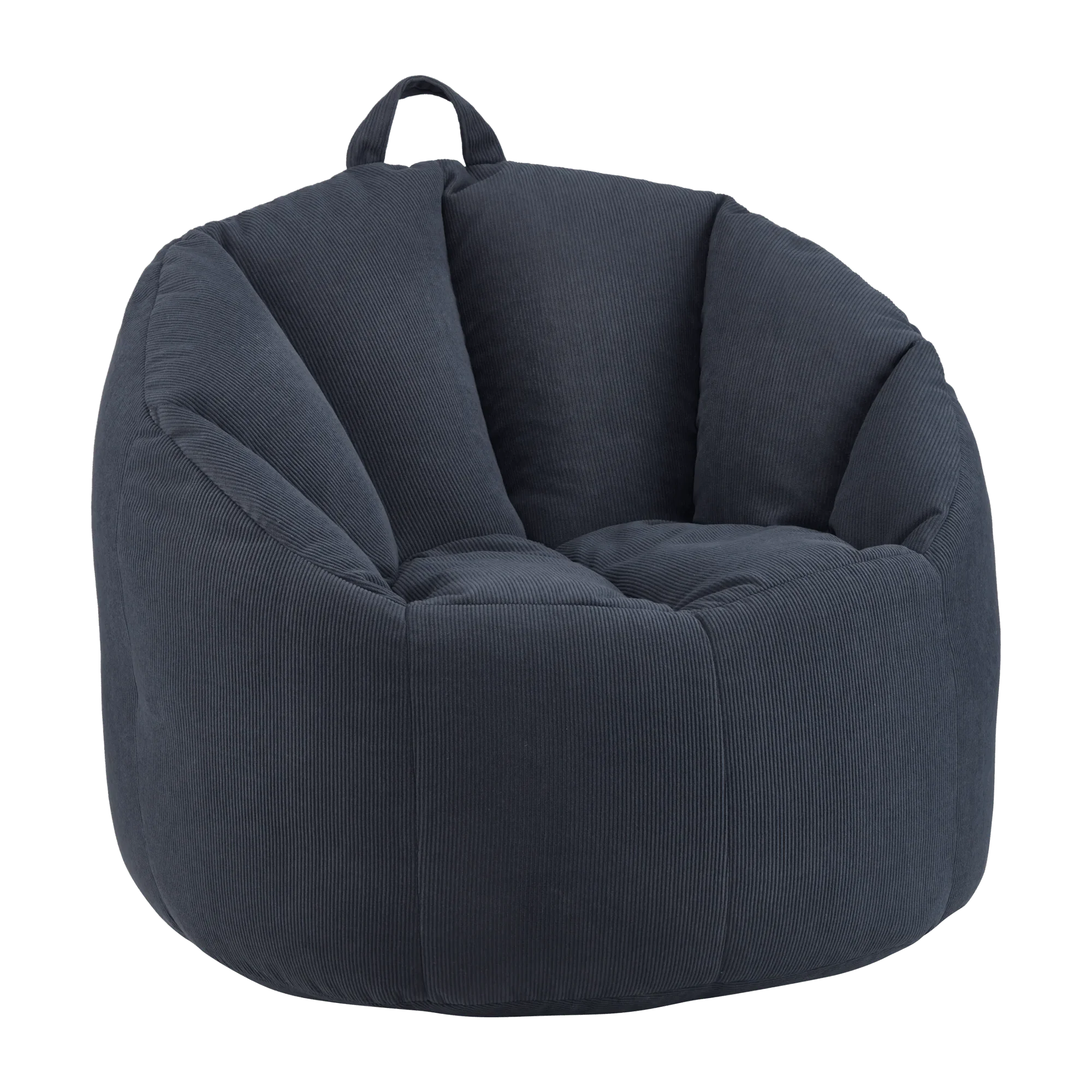 Corduroy Bean Bag in Blue