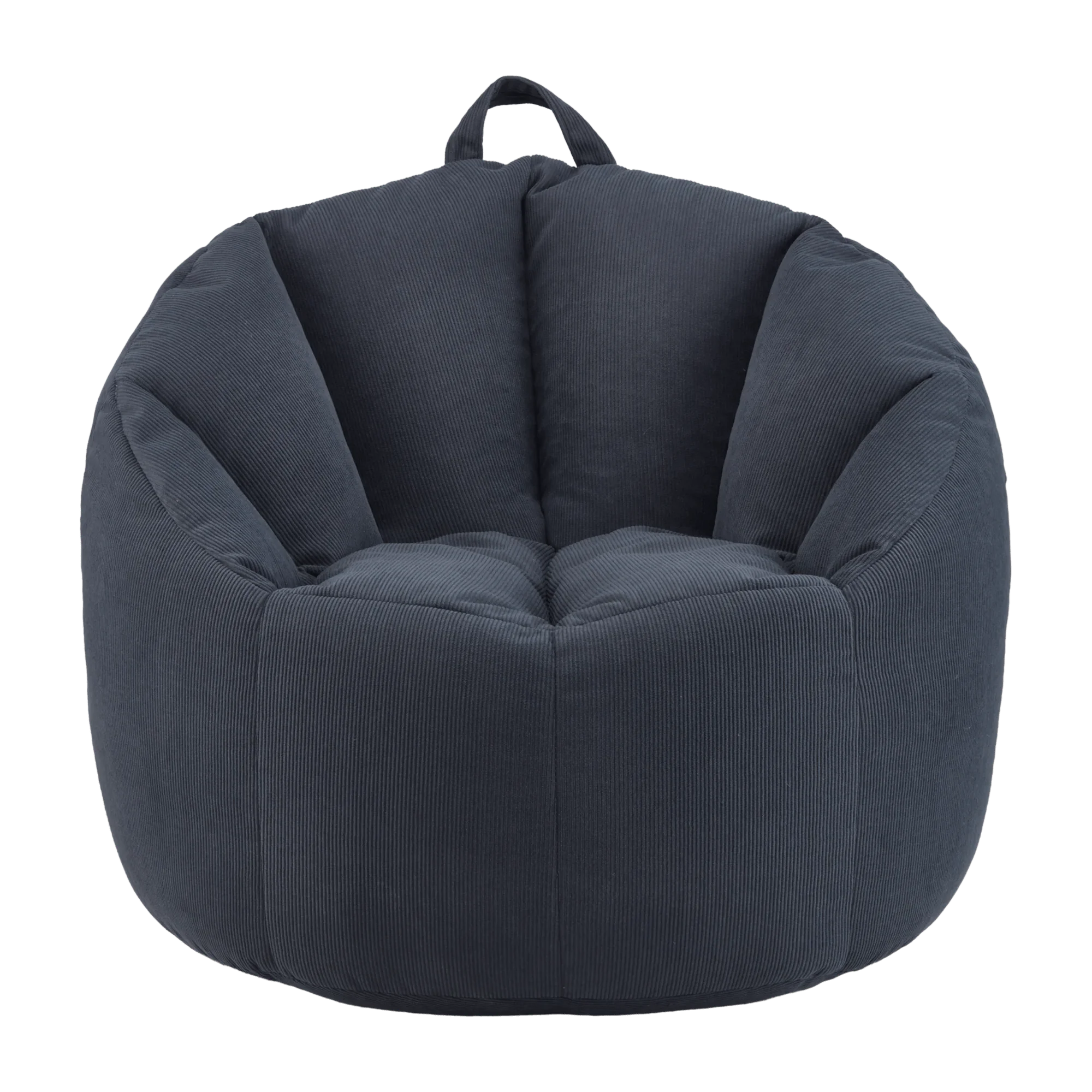 Corduroy Bean Bag in Blue - Image 2