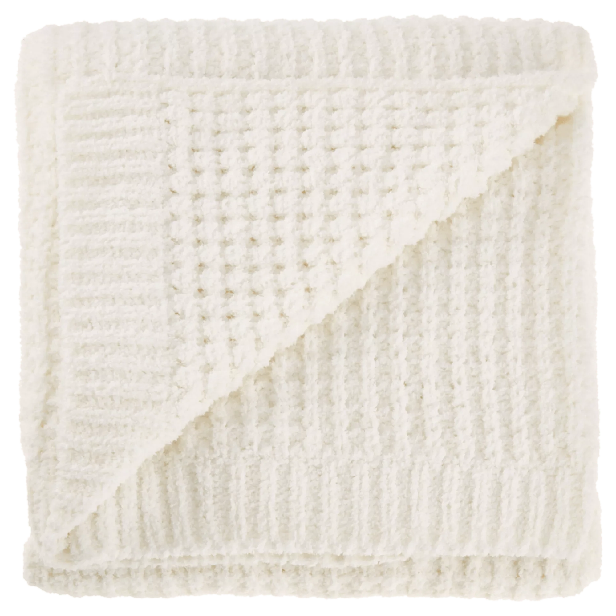 White Cory Chenille Throw