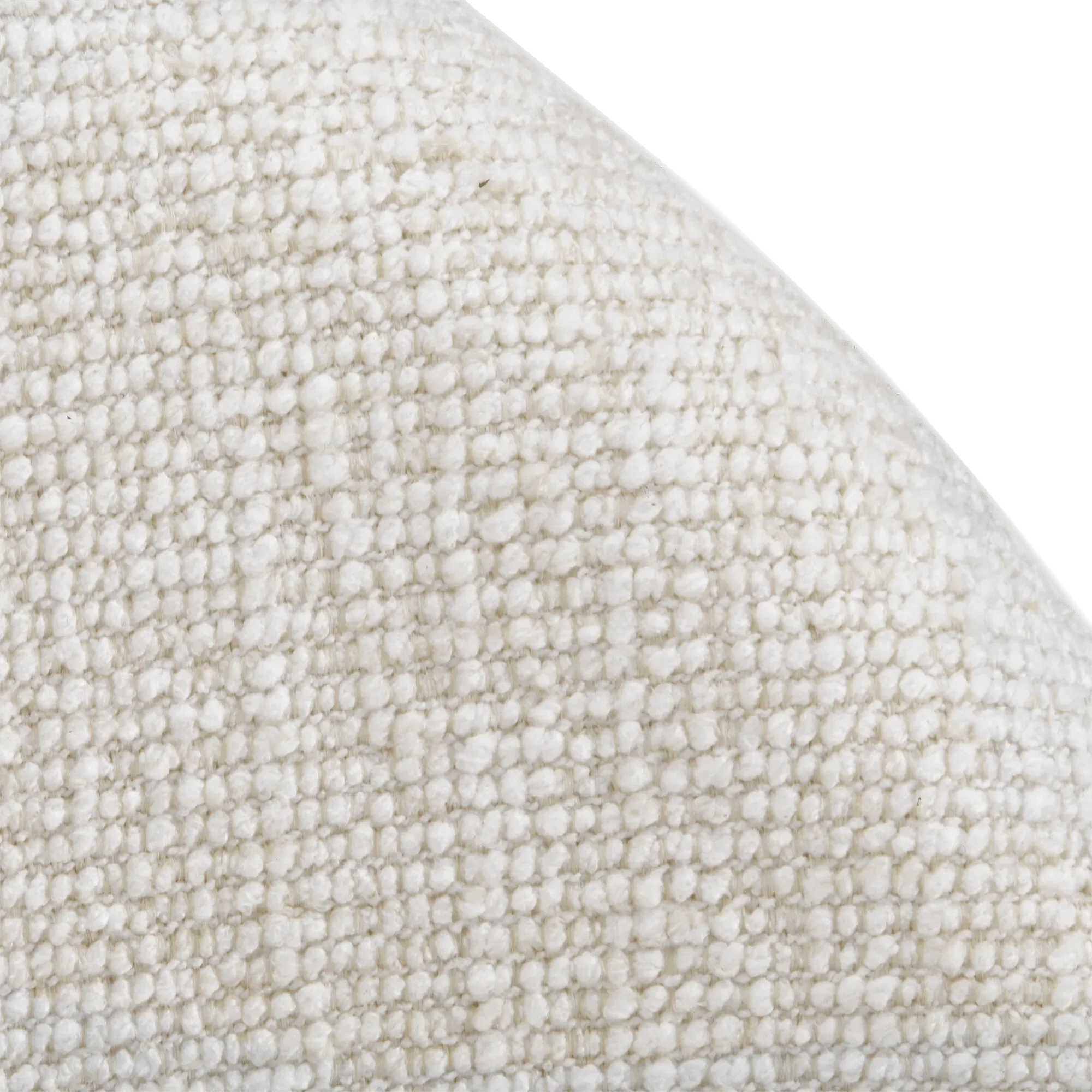 Cream Upholstered Chair with Rounded Back - Image 5