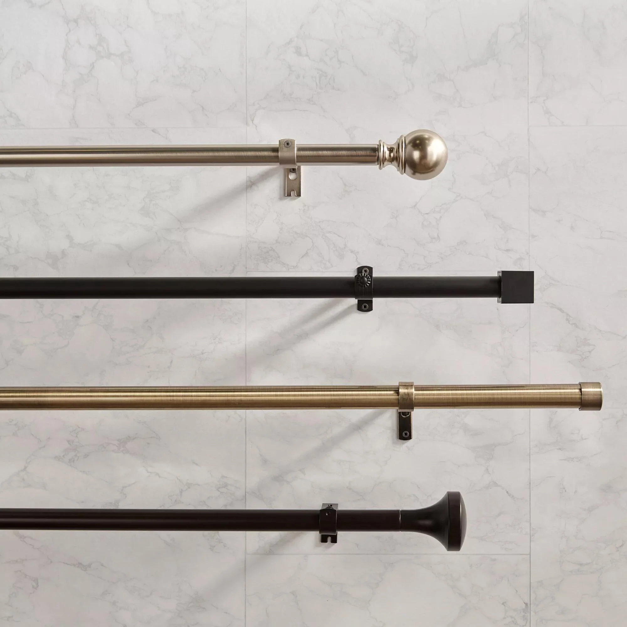 Cube Curtain Rod Set - Diameter 25mm - Image 2