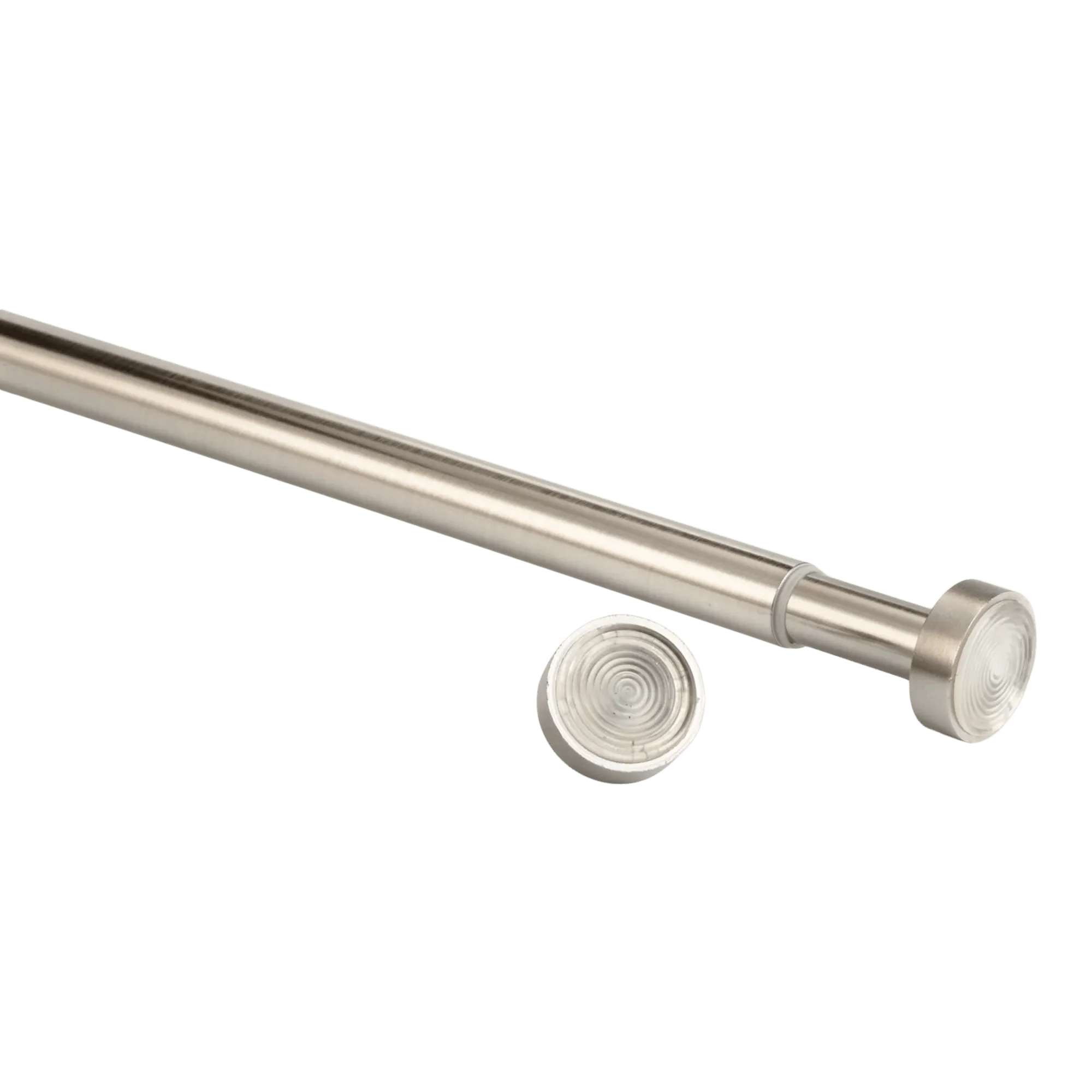 Brushed Nickel Curtain Tension Rod - Diameter 22/25 mm - Image 2