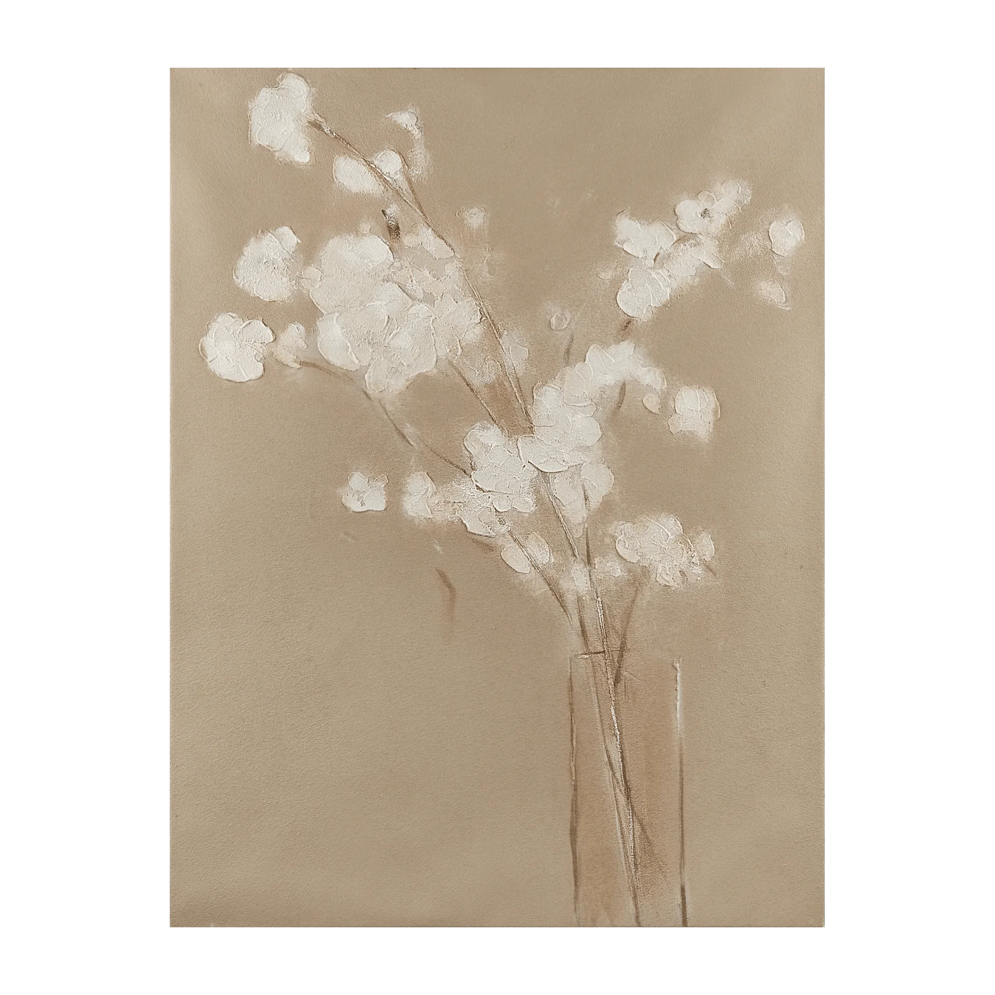 Delicate Flowers in a Vase Oil Painting