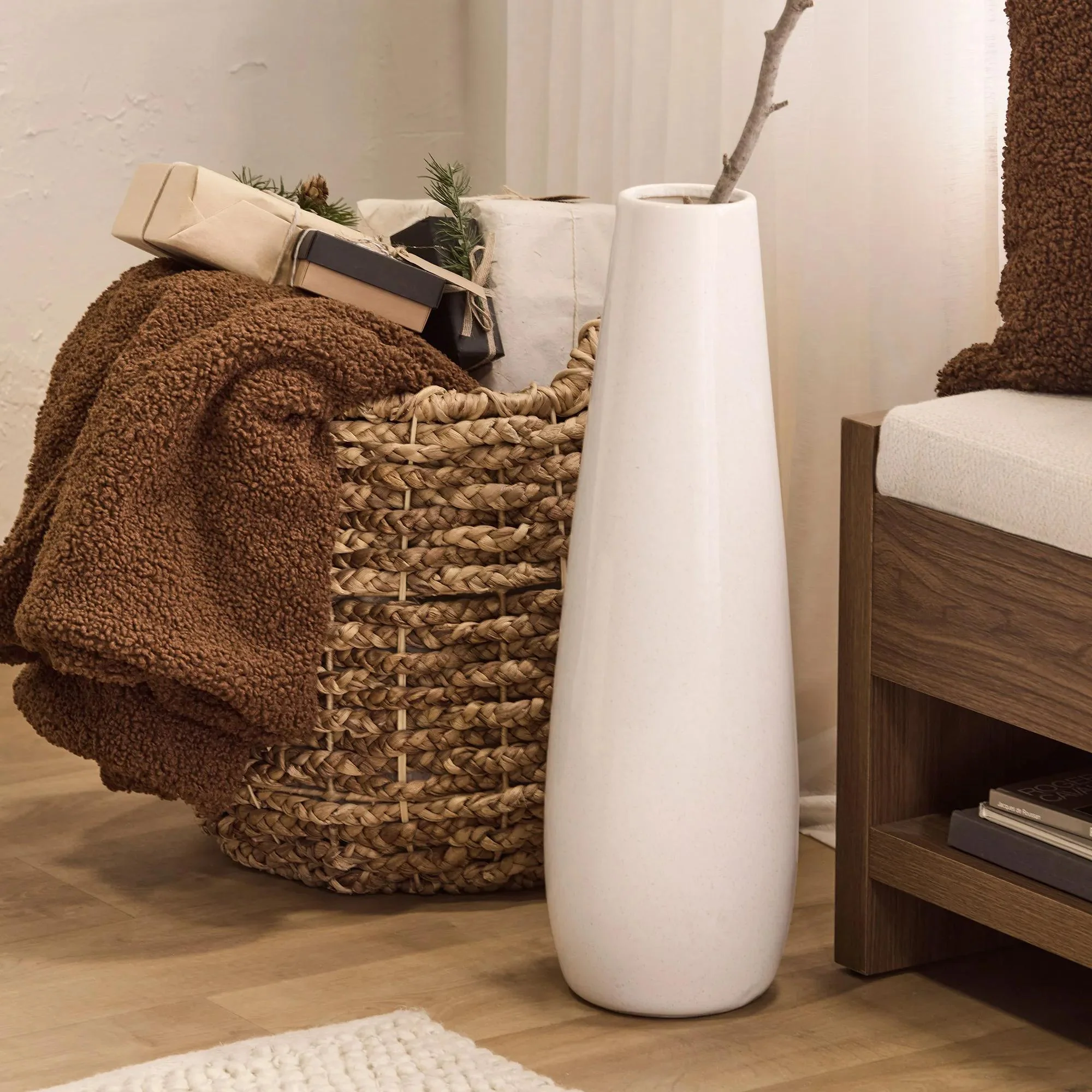 Brown Doodle Boucle Throw - Image 4