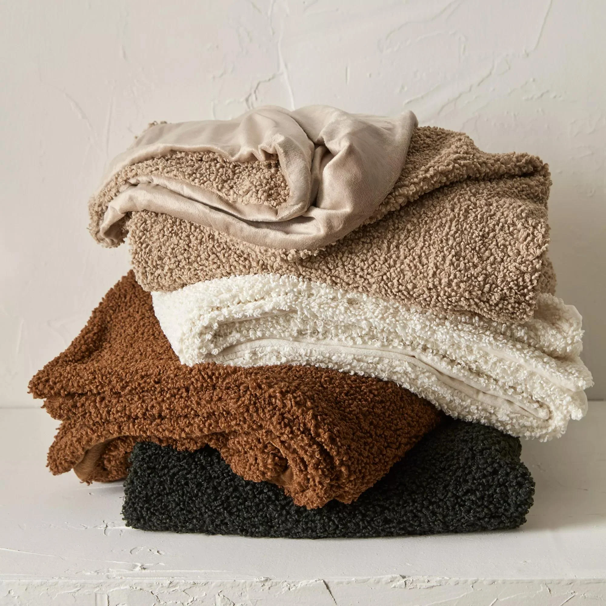 Brown Doodle Boucle Throw - Image 5