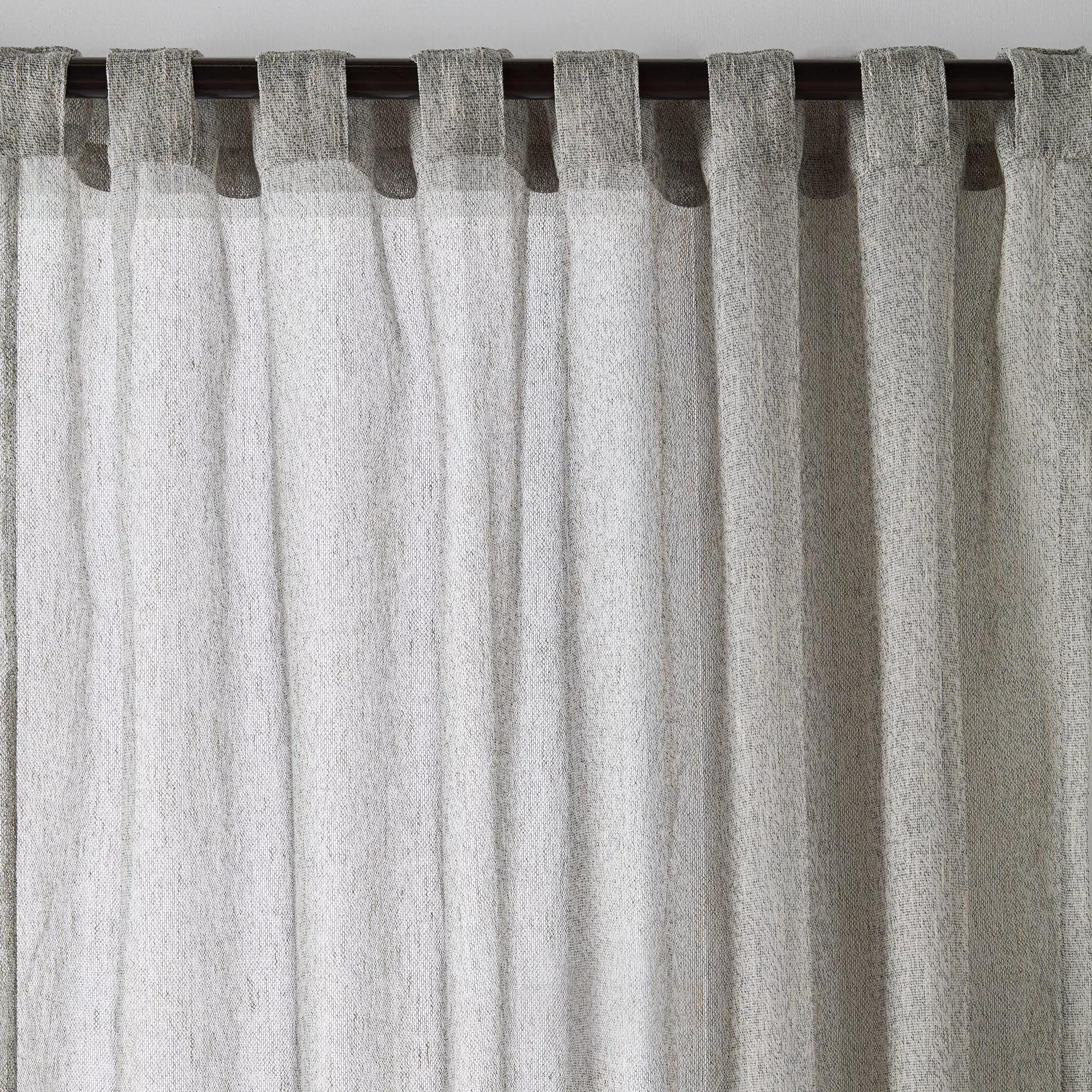 Grey Eneca Back-Tab/Rod-Pocket Curtain - Image 8