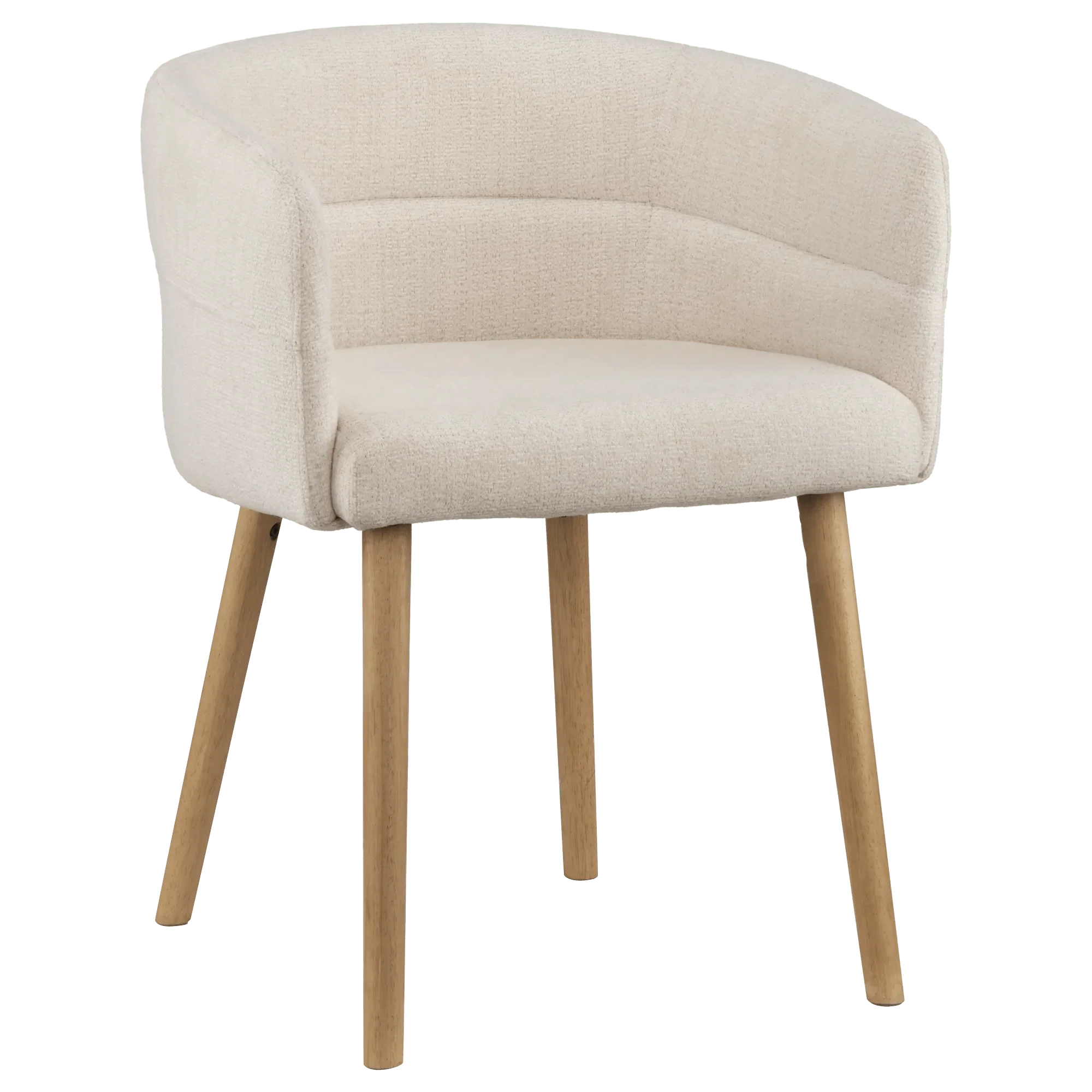 Fabric and Mango Wood Accent Chair