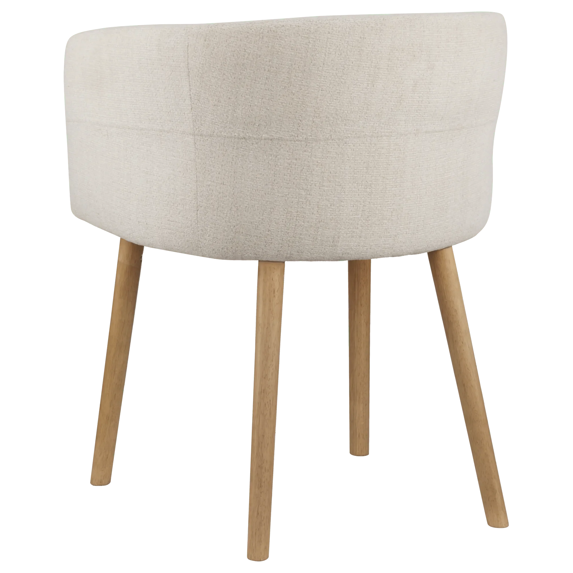 Fabric and Mango Wood Accent Chair - Image 5
