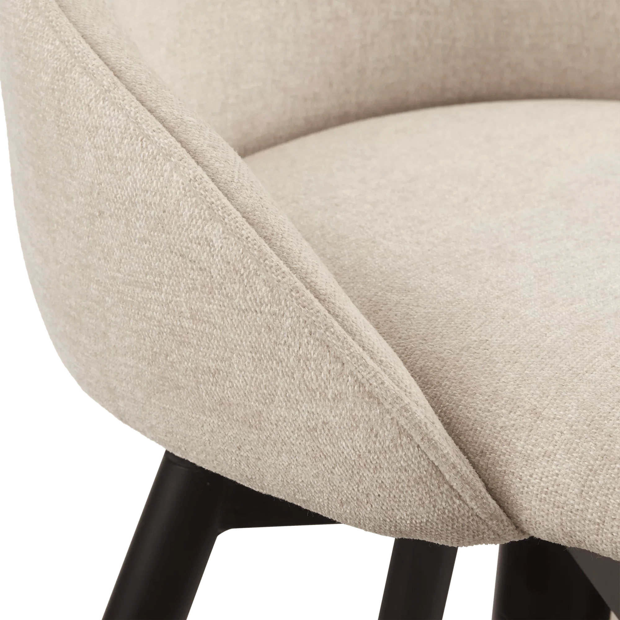 Fabric and Metal Bar Stool - Image 3