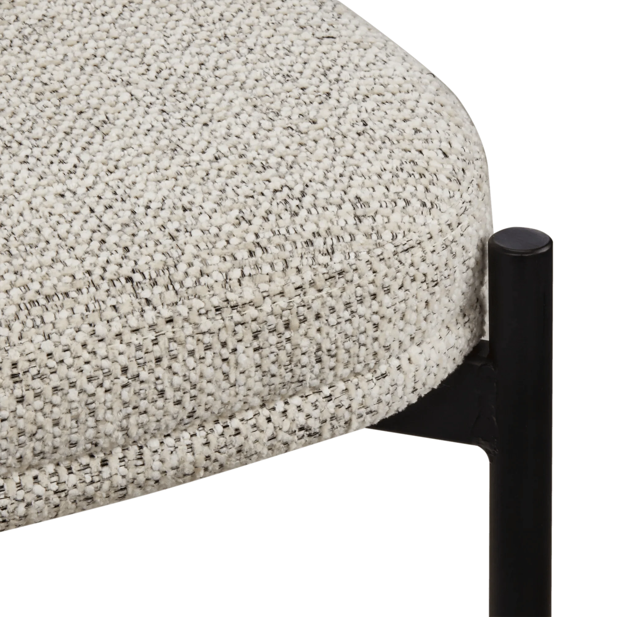 Fabric and Metal Bar Stool - Image 3