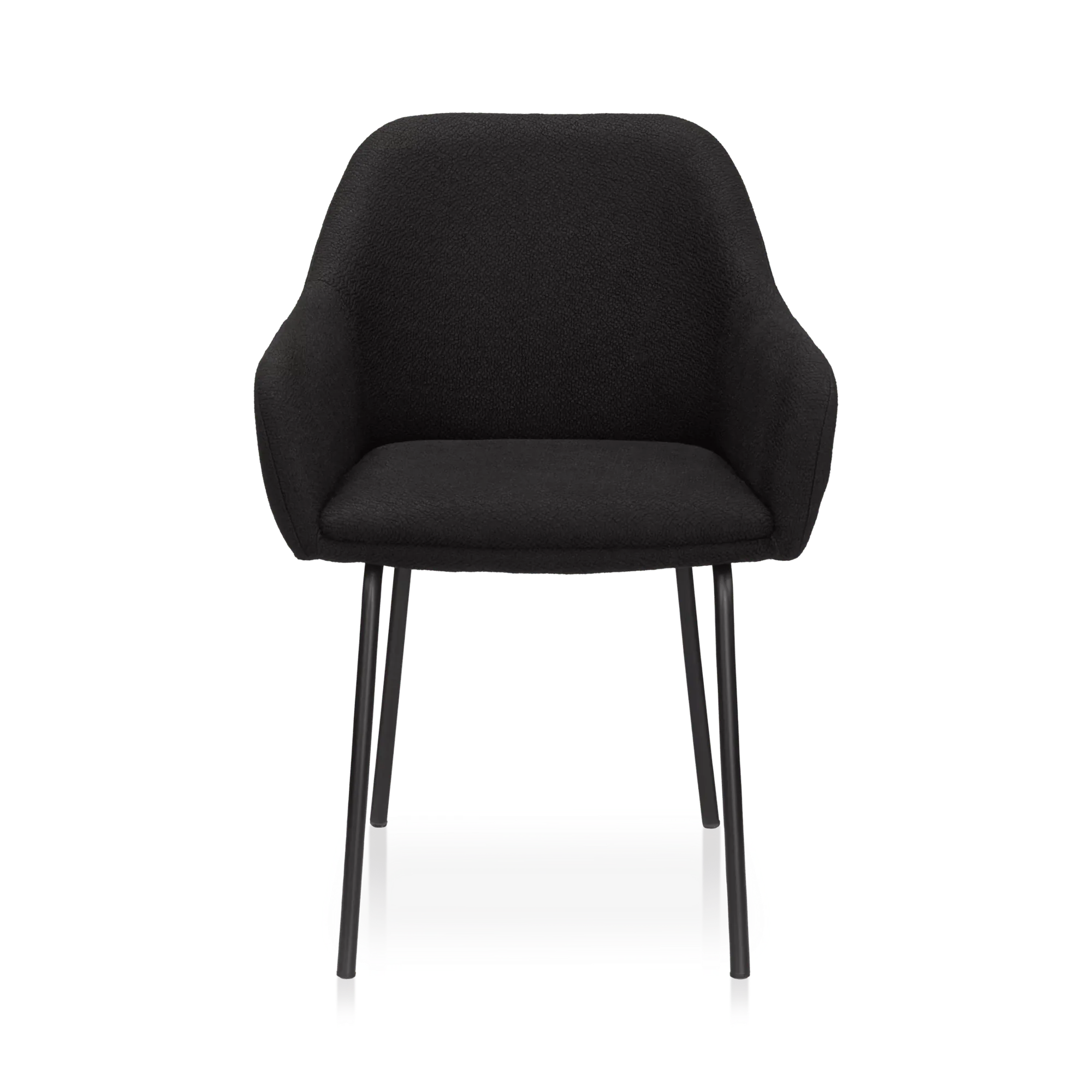 Fabric and Metal Dining Chair - Image 2
