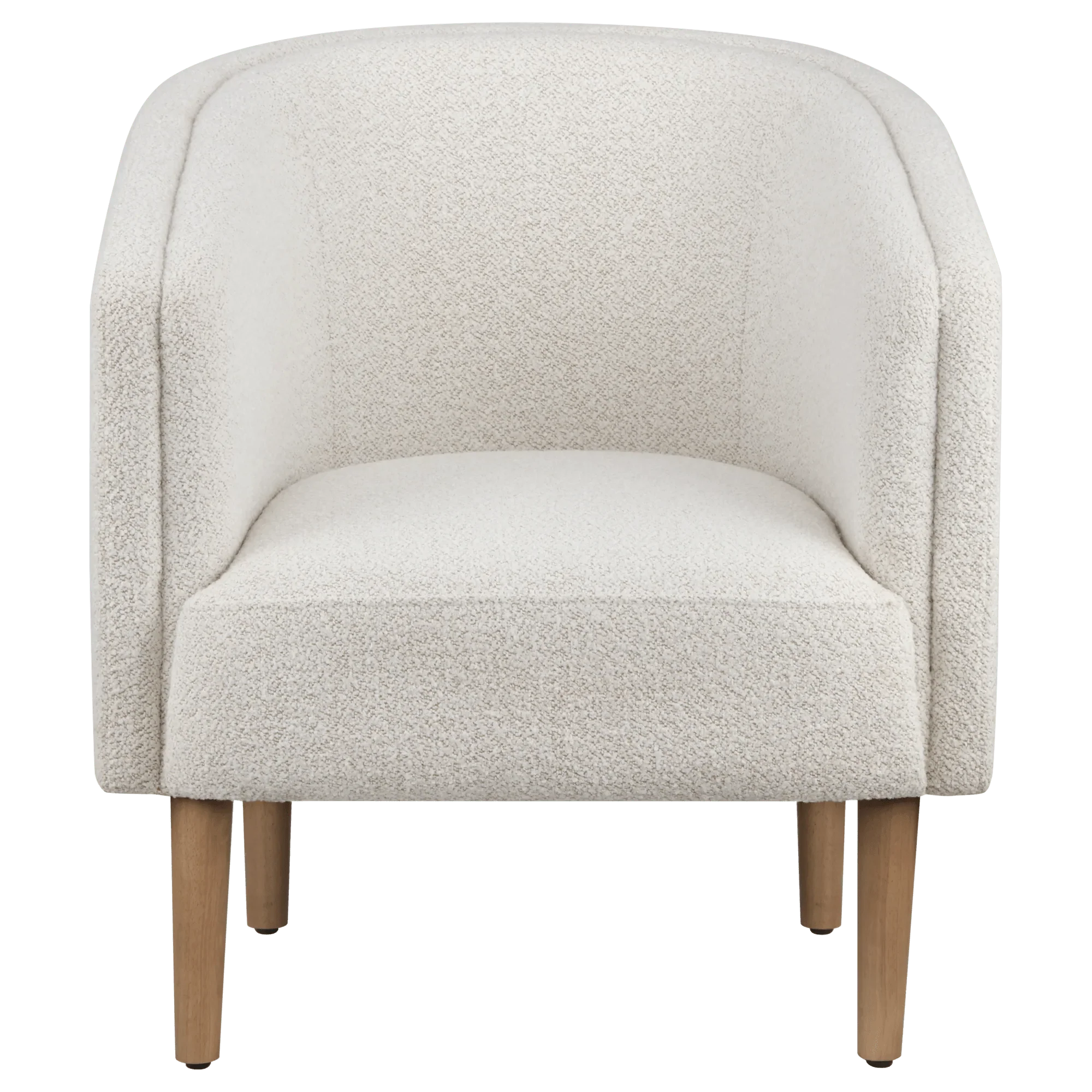Fabric and wood accent chair - Image 3