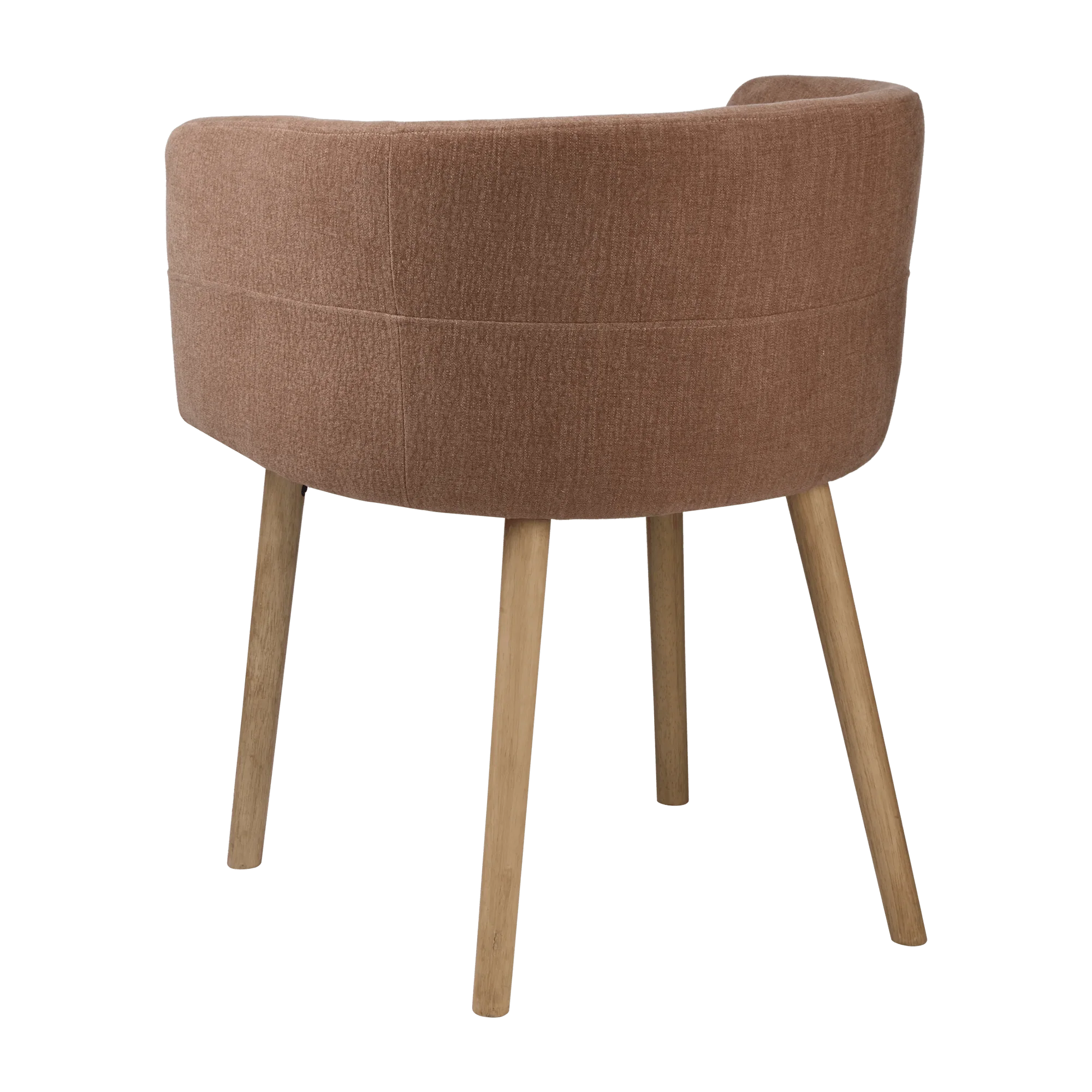 Fabric and Wood Accent Chair - Image 2