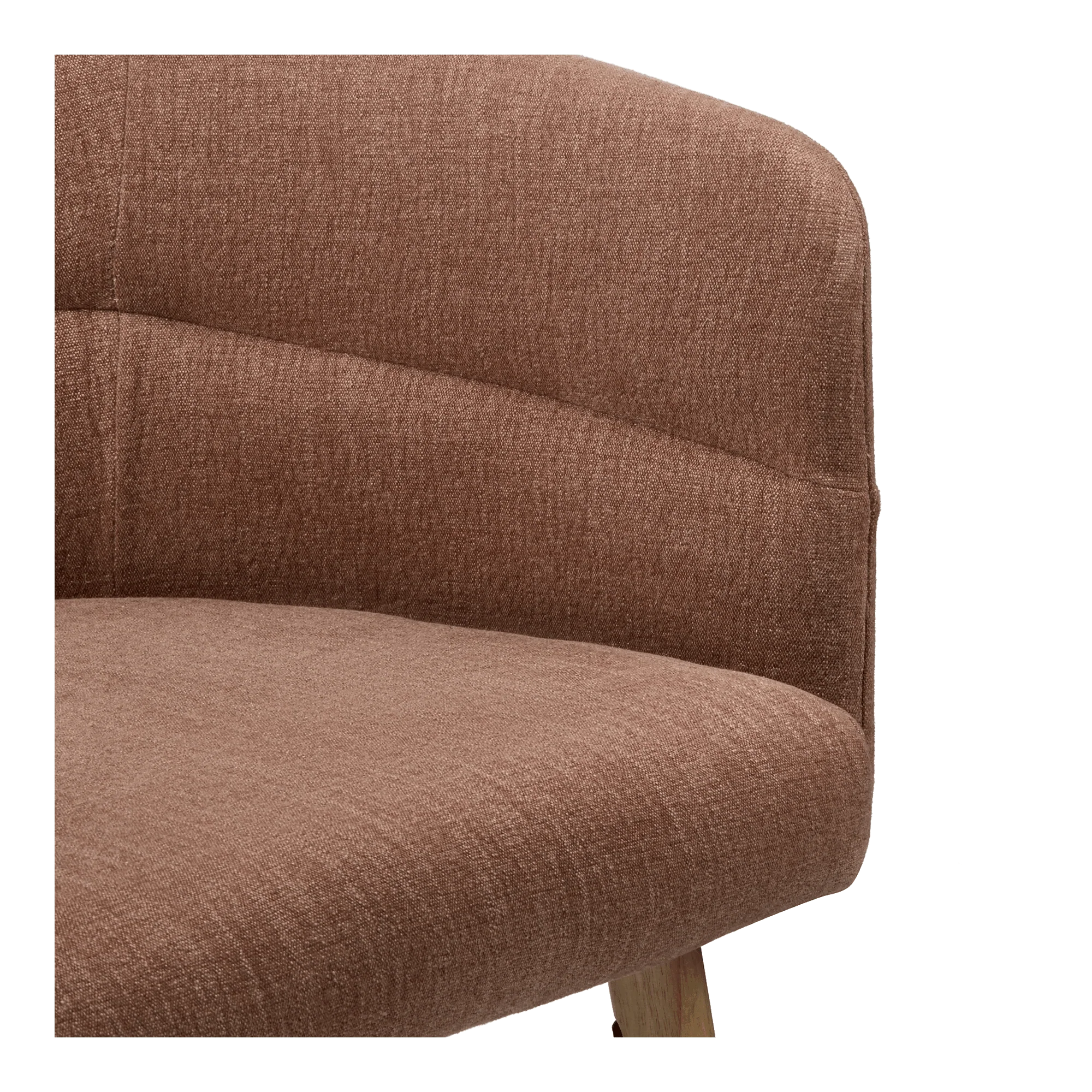 Fabric and Wood Accent Chair - Image 4