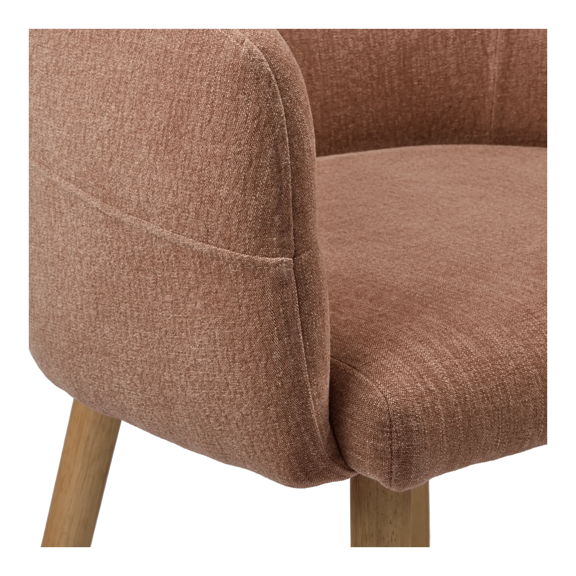 Fabric and Wood Accent Chair - Image 5