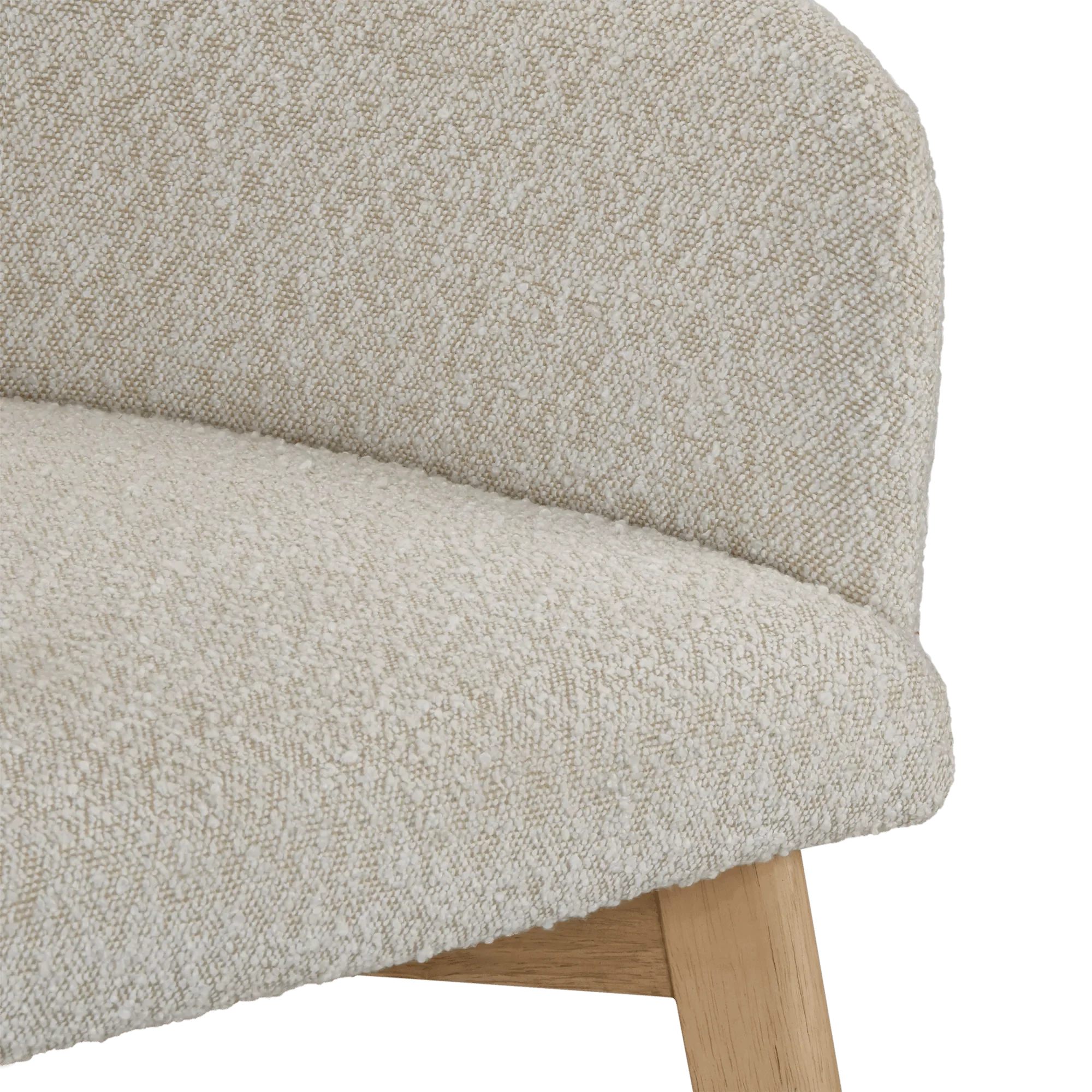 Fabric and Wood Dining Chair - Image 4