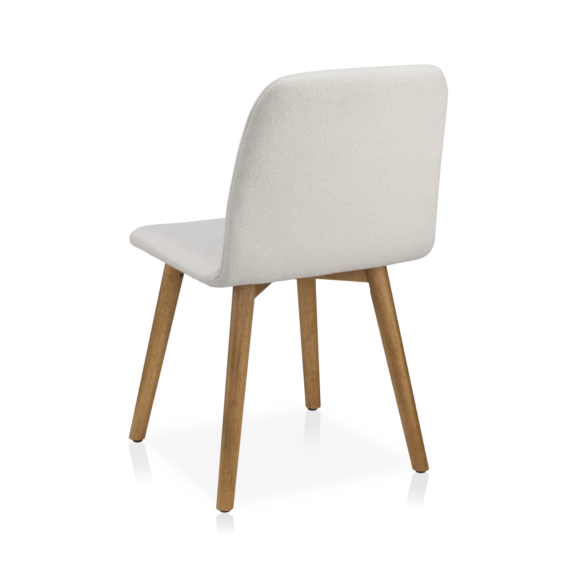 Fabric and Wood Dining Chair - Image 3