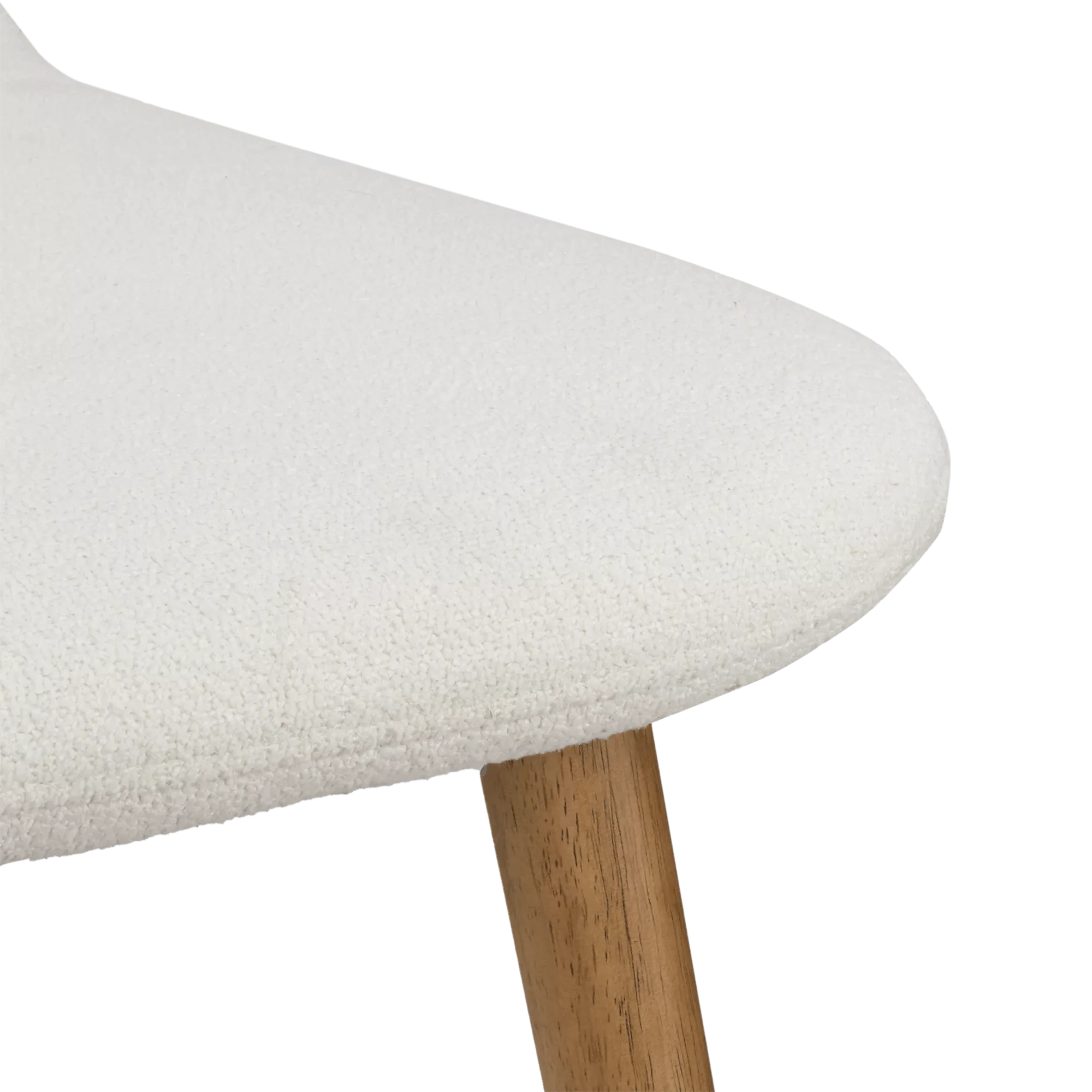 Fabric and Wood Dining Chair - Image 5